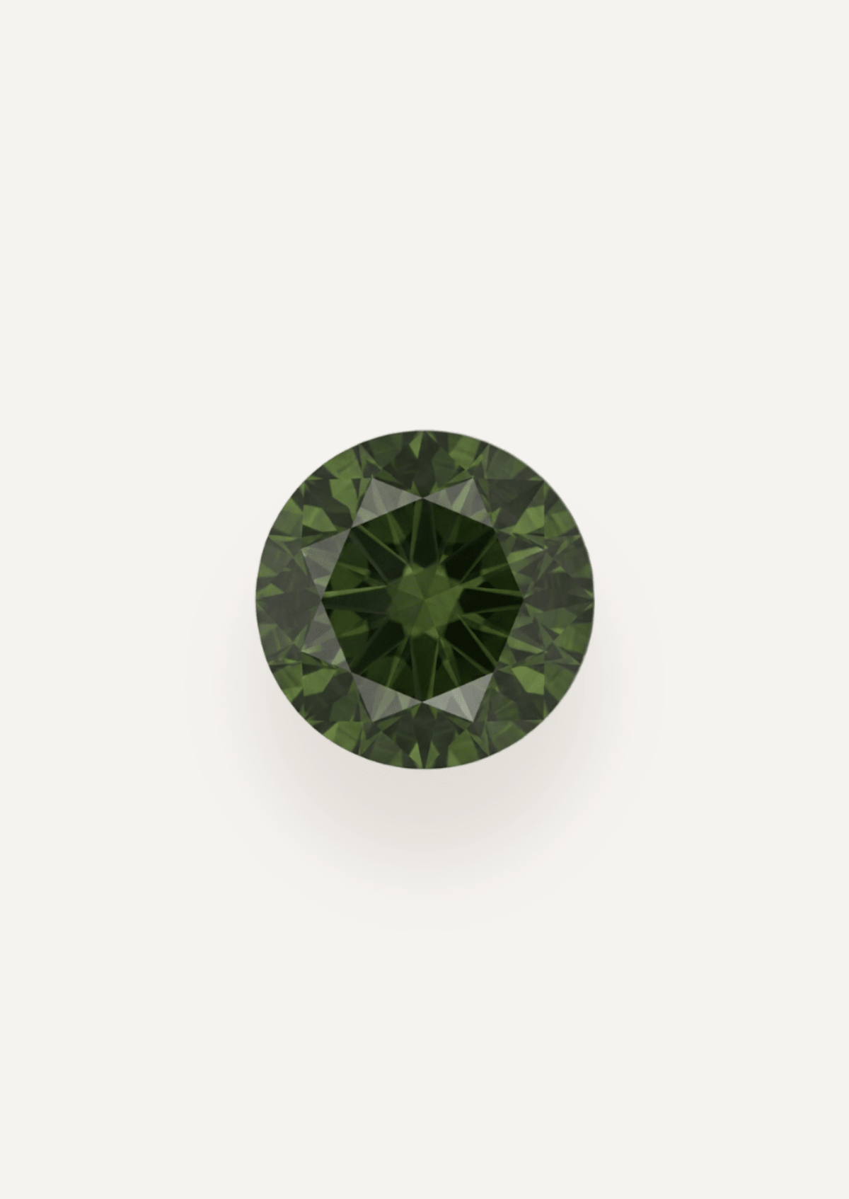 0.78ct Queensland Green Parti Round Cut Sapphire - Molten Store