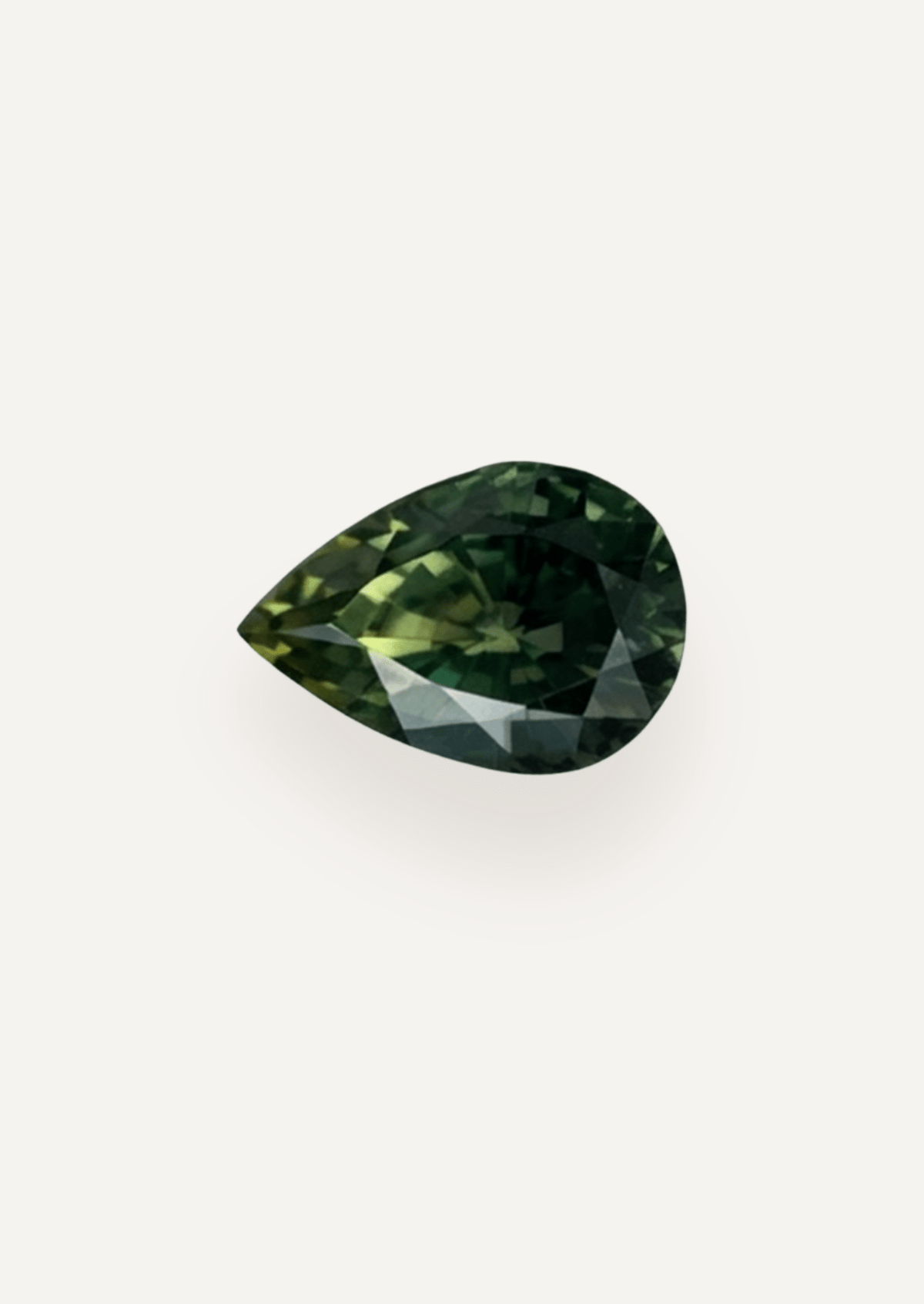 0.85ct Queensland Green Parti Pear Cut Sapphire - Molten Store