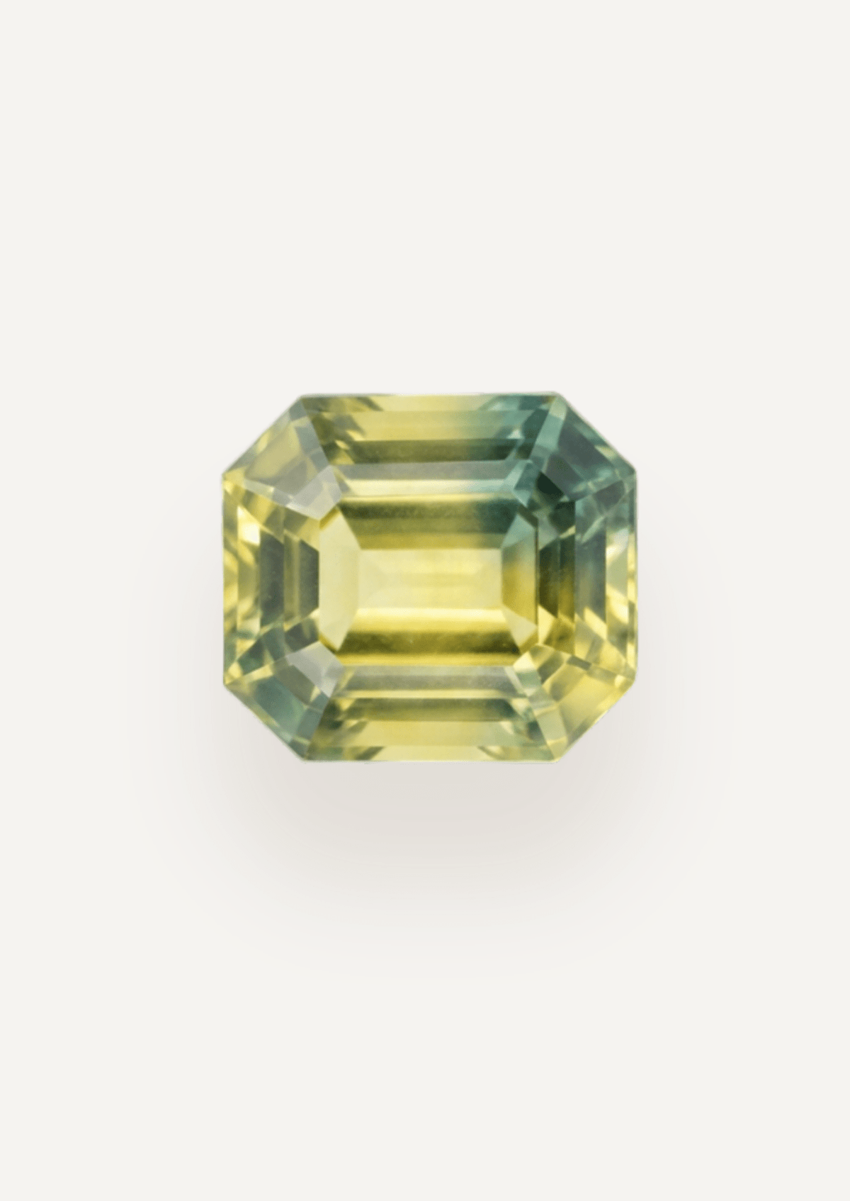 0.94ct Queensland Green Parti Emerald Cut Sapphire - Molten Store