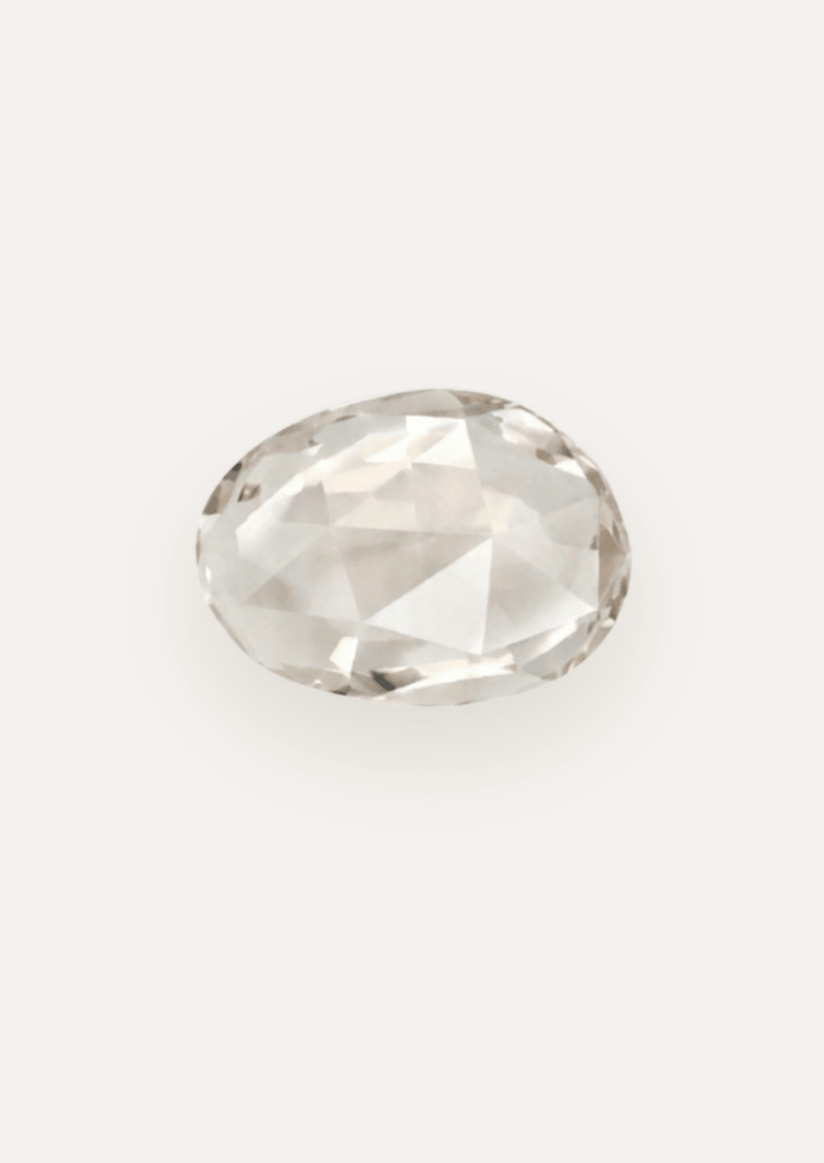 0.98ct White Rose Cut Sapphire - Molten Store