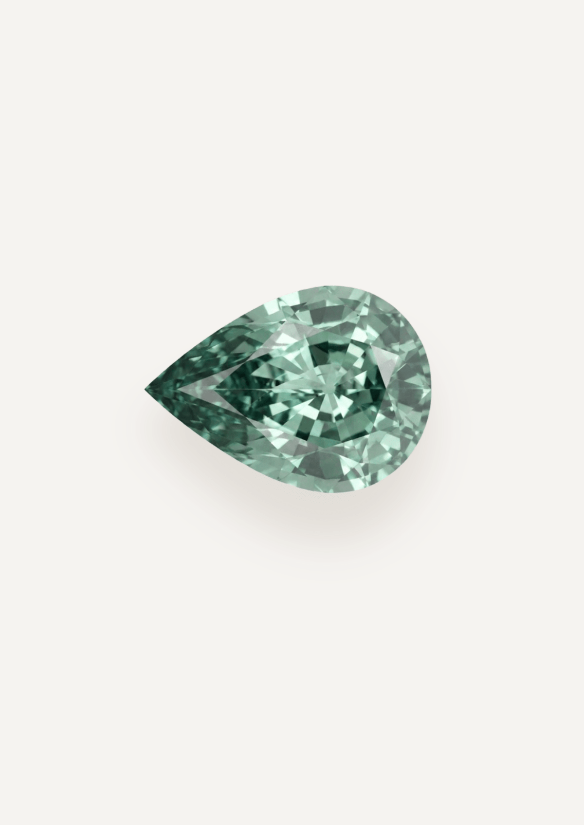 1.00ct Green Pear Cut Sapphire - Molten Store