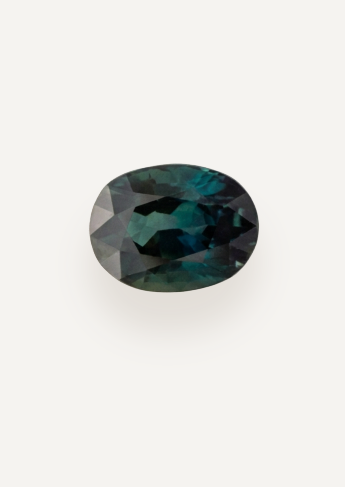1.10ct Queensland Green Parti Oval Cut Sapphire