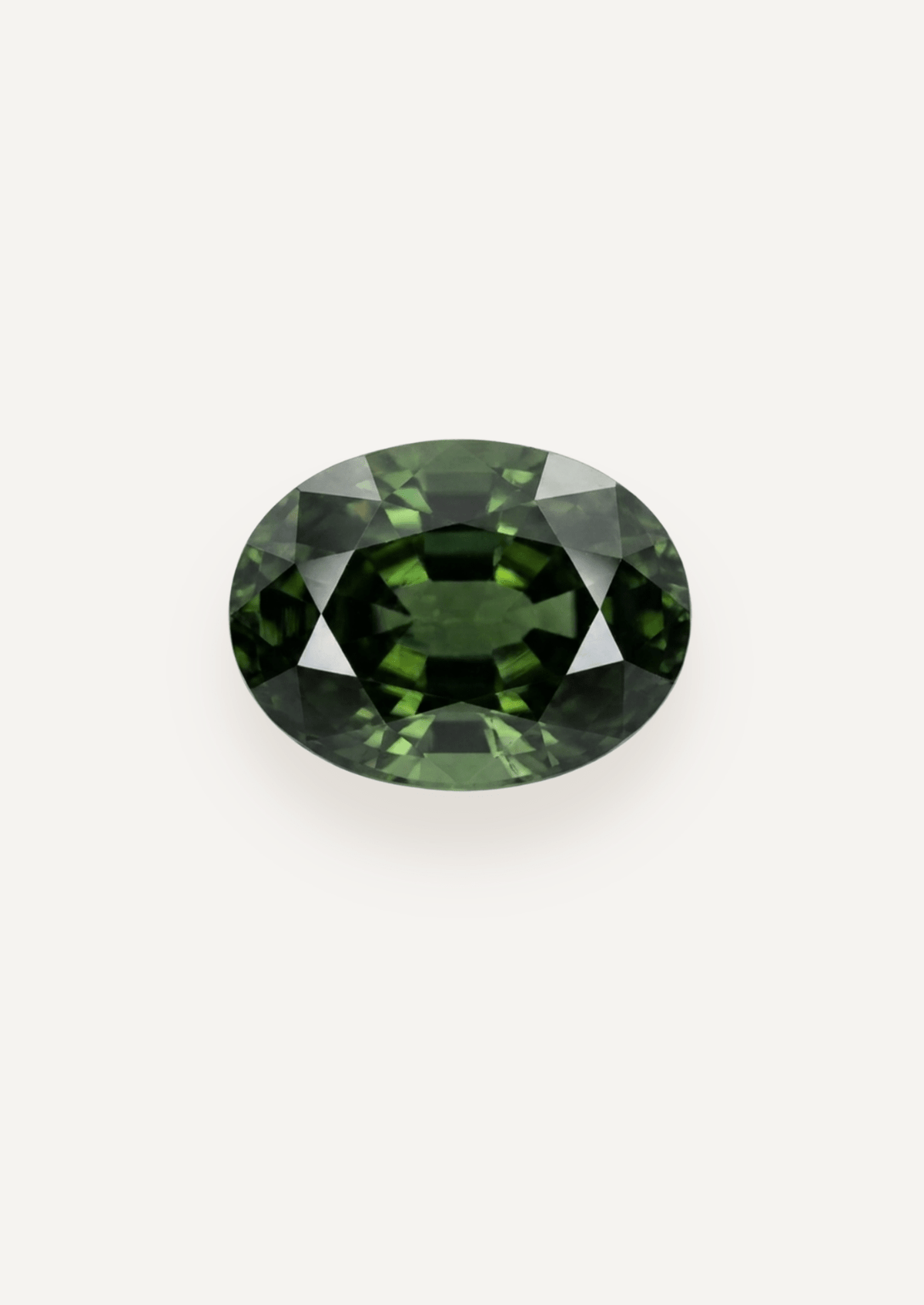 1.10ct Queensland Green Parti Oval Cut Sapphire - Molten Store