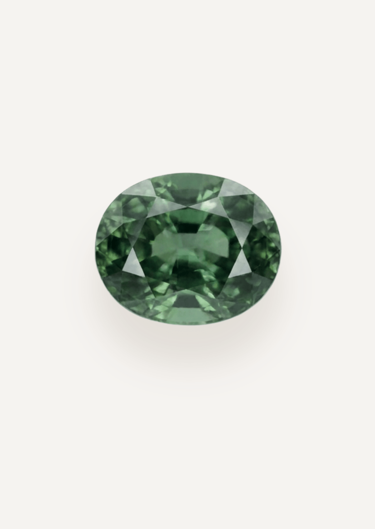 1.21ct Queensland Green Parti Oval Cut Sapphire - Molten Store
