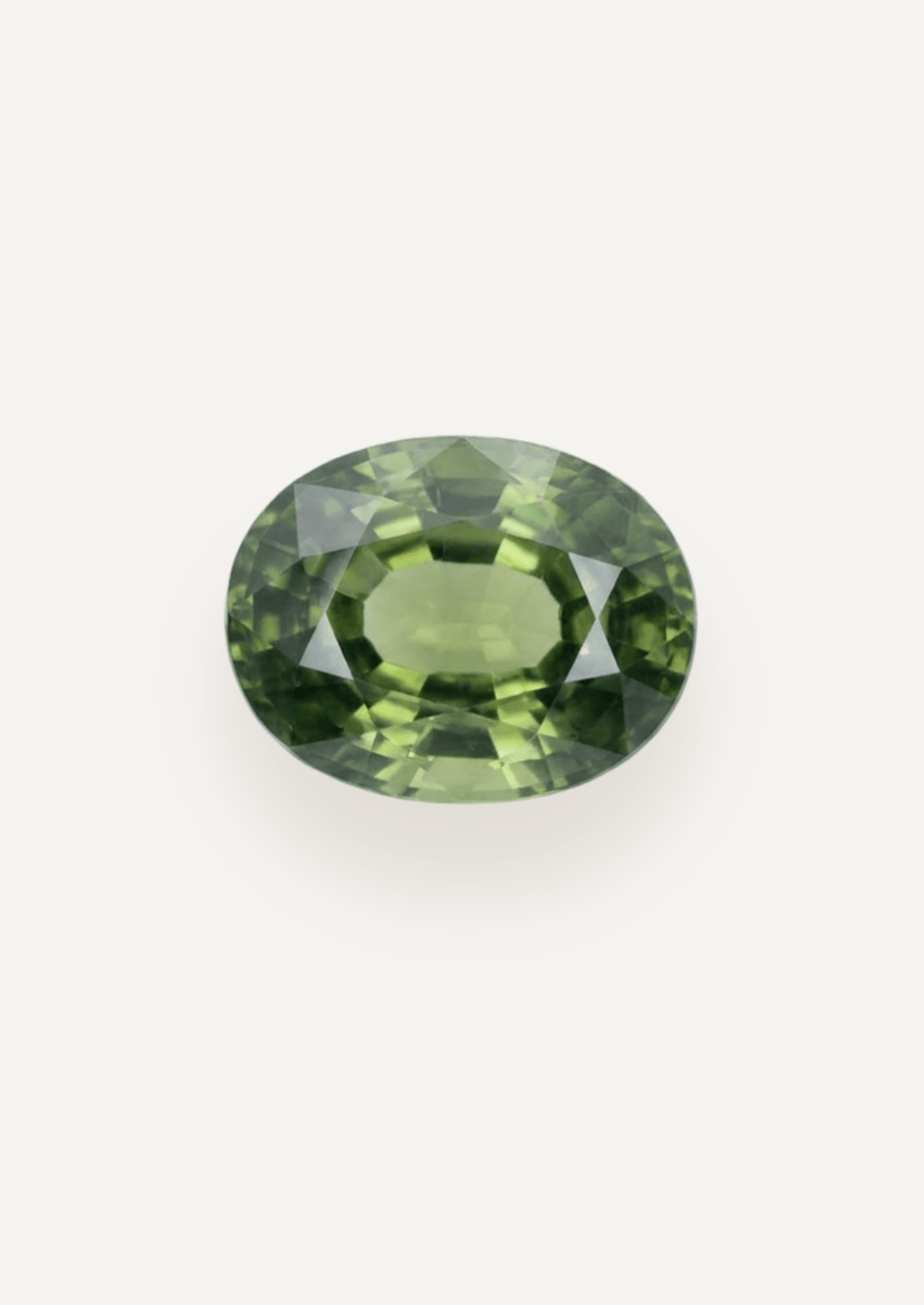 1.30ct Queensland Green Parti Oval Cut Sapphire - Molten Store