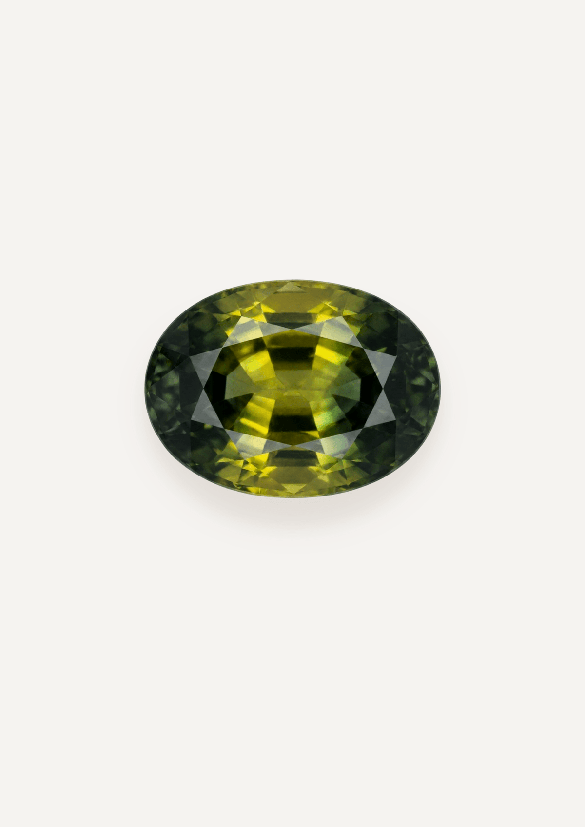 1.33ct Queensland Green Parti Oval Cut Sapphire - Molten Store