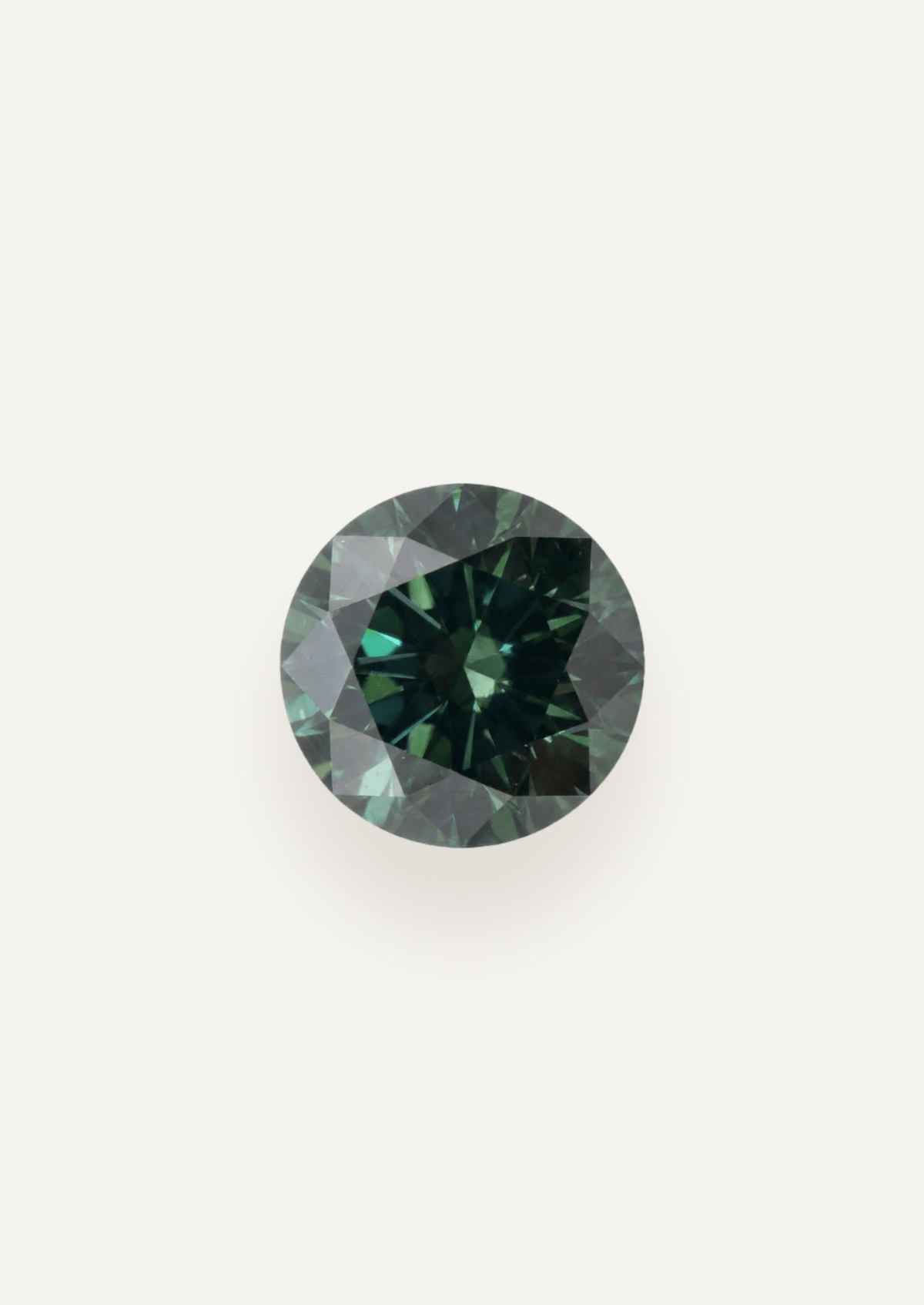 1.38ct Queensland Green Parti Round Cut Sapphire - Molten Store