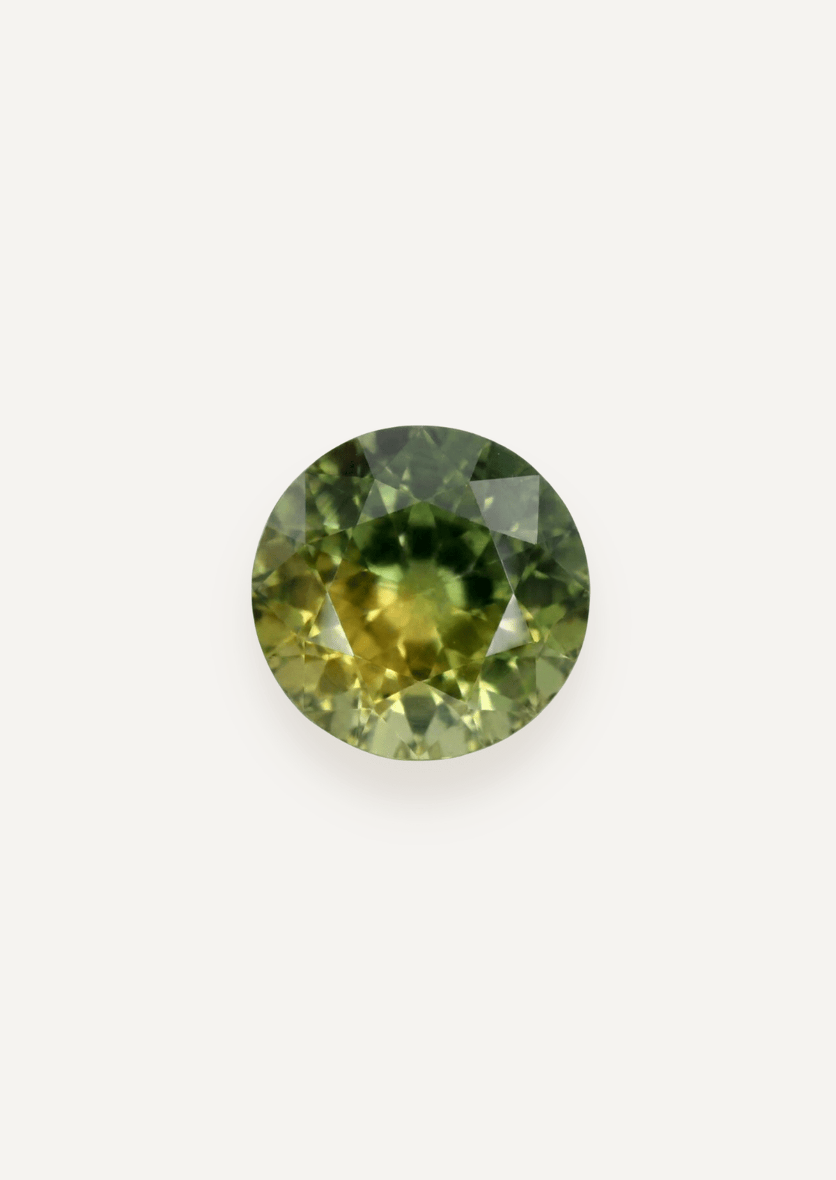 1.50ct Queensland Green Parti Round Cut Sapphire - Molten Store