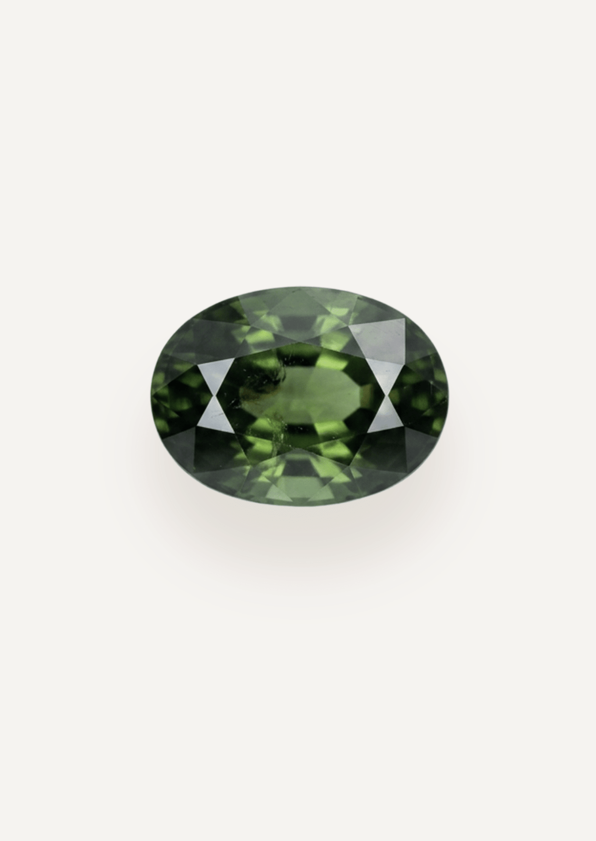 1.51ct Green Parti Oval Cut Sapphire - Molten Store