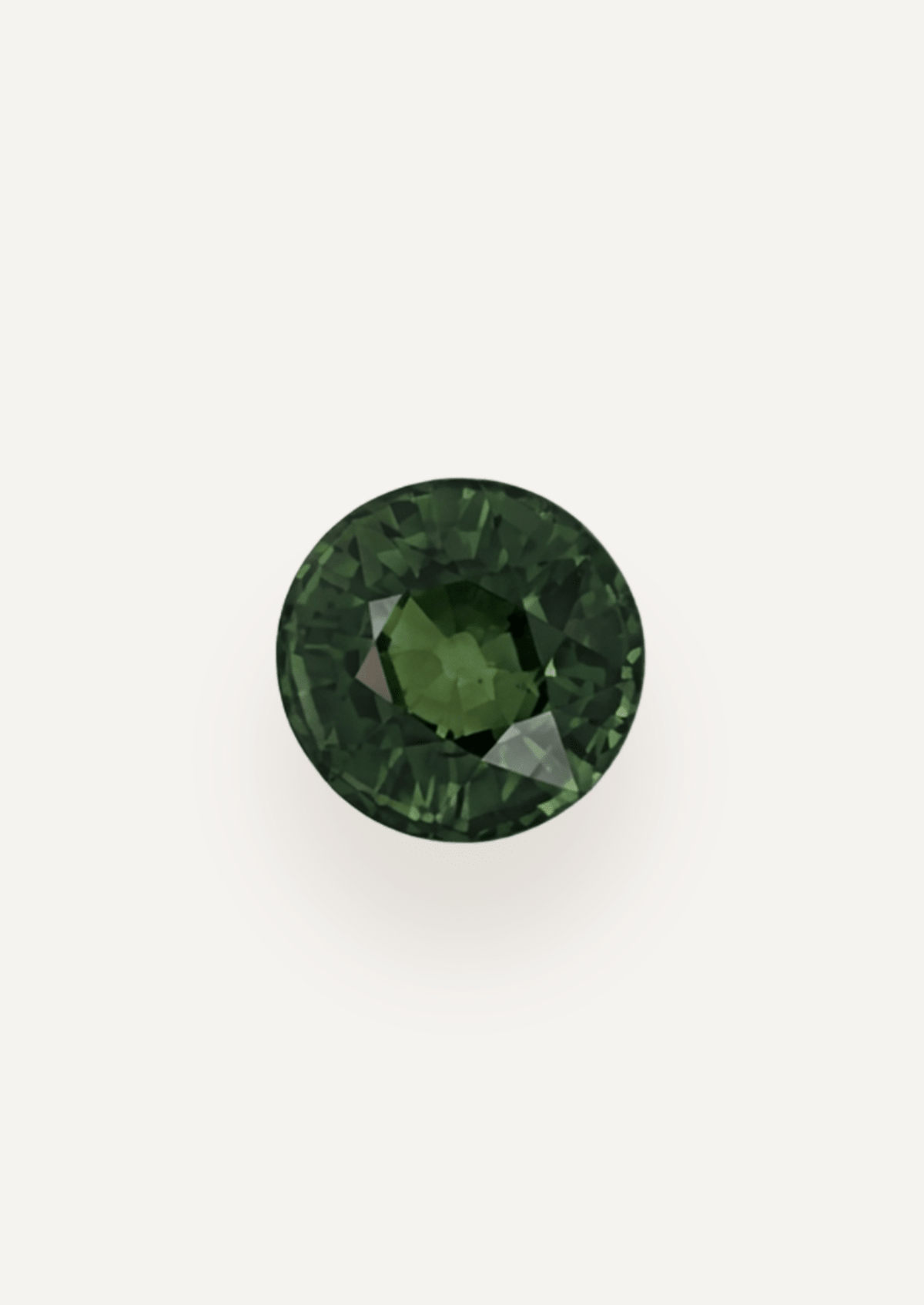 1.57ct Queensland Green Parti Round Cut Sapphire - Molten Store
