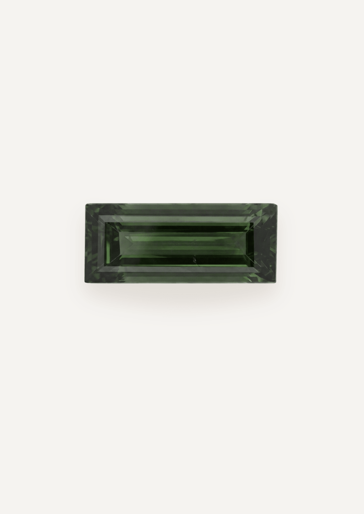 1.73ct Green Parti Long Emerald Cut Sapphire - Molten Store