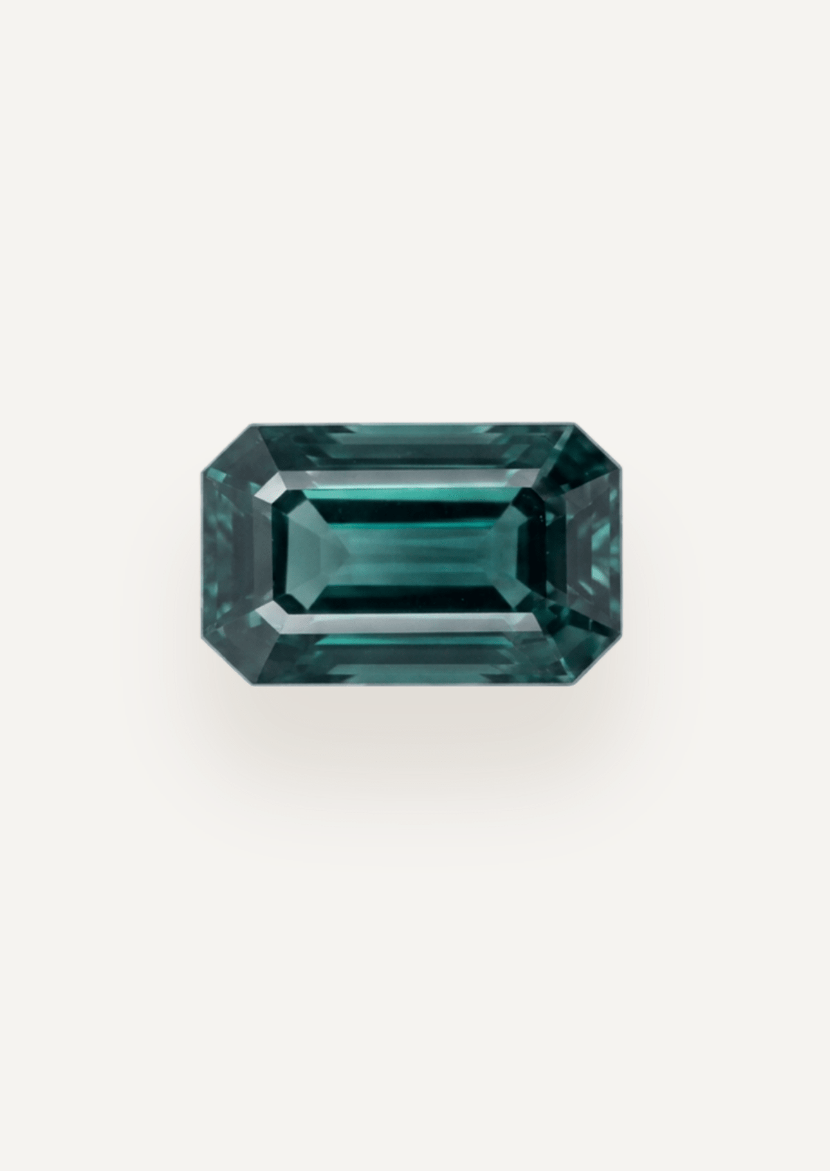 1.90ct Queensland Green Parti Emerald Cut Sapphire - Molten Store