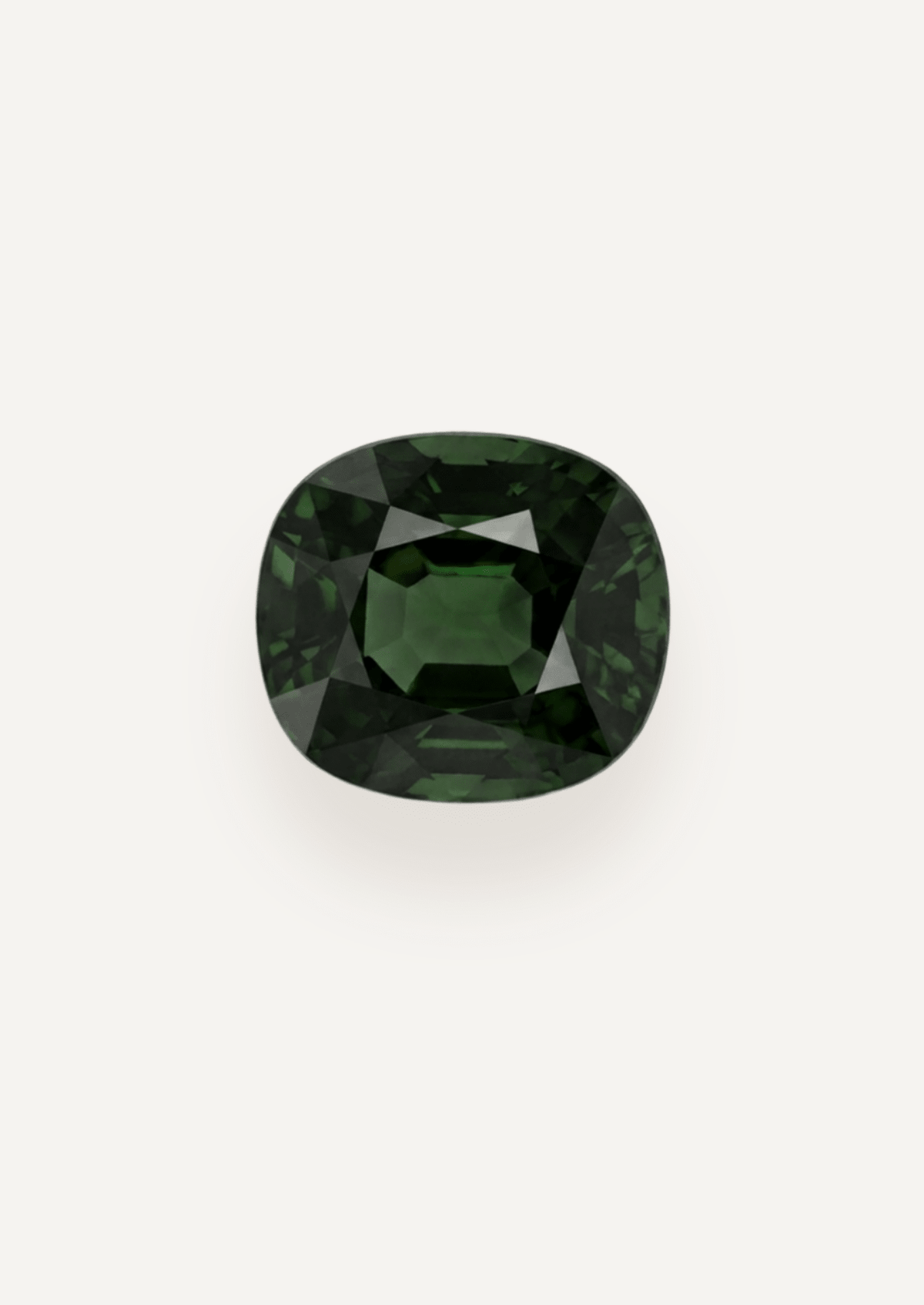 2.28ct Queensland Green Parti Cushion Cut Sapphire - Molten Store