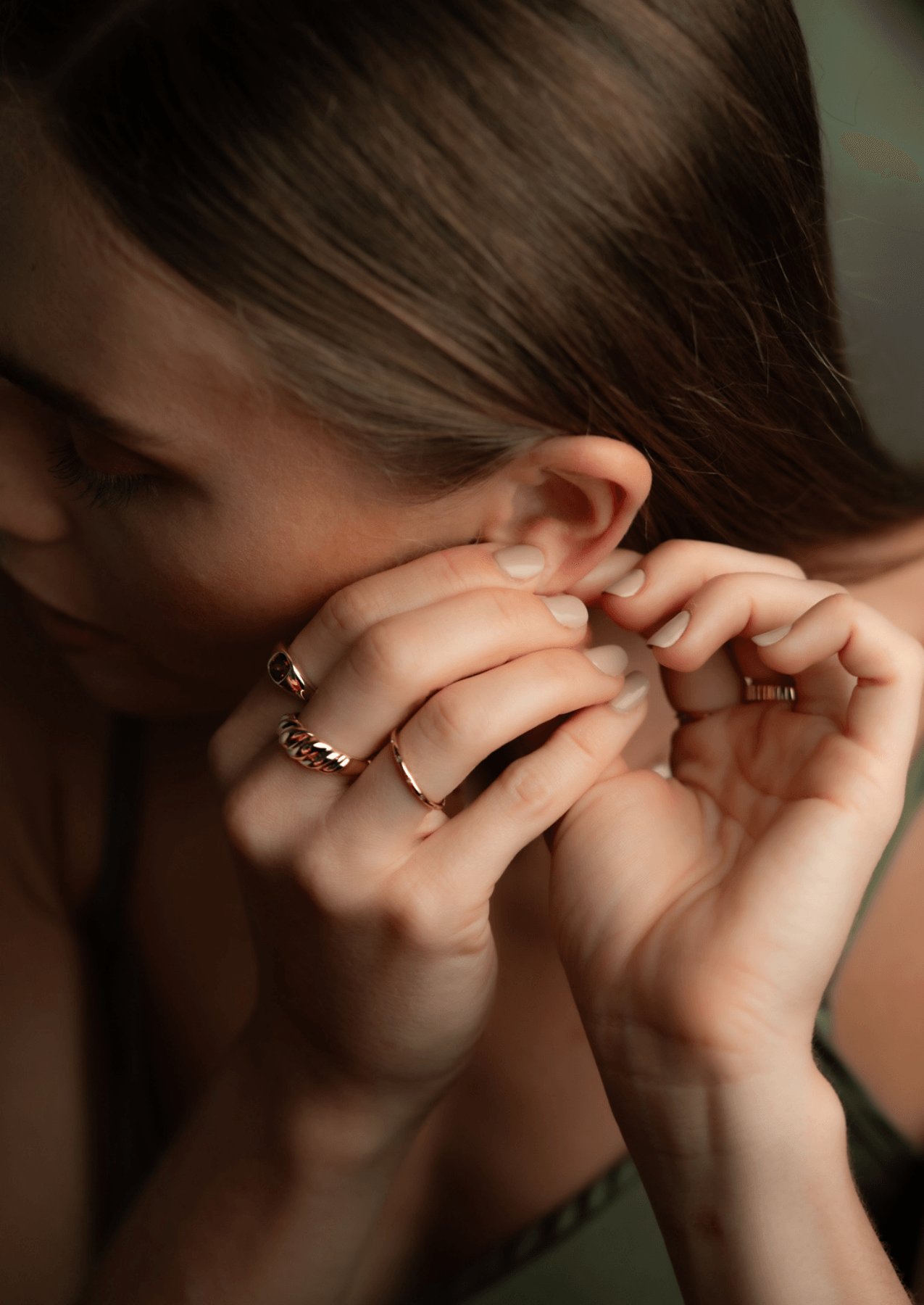The Croissant 14ct Gold Vermeil Signet Ring