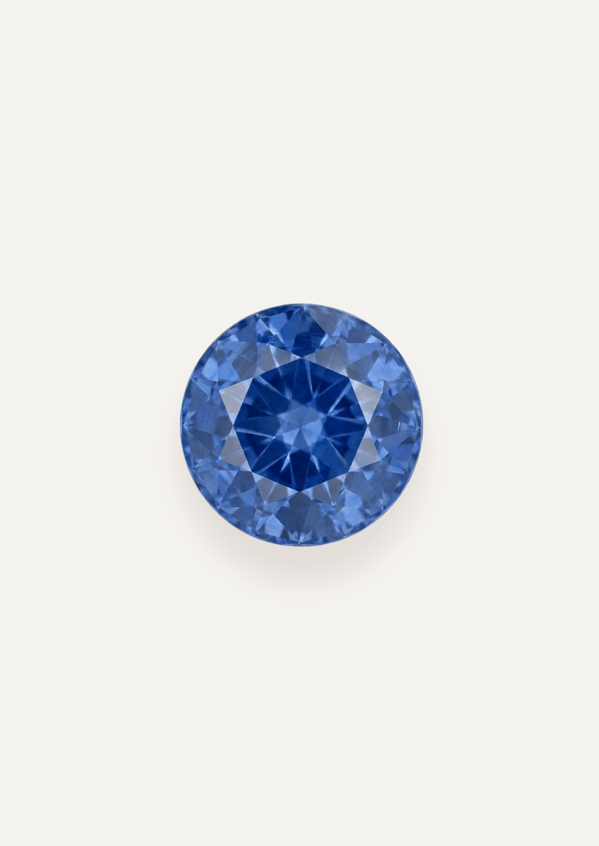 2.67 TCW Ceylon Blue Round Brilliant Cut Sapphire Set - Molten Store