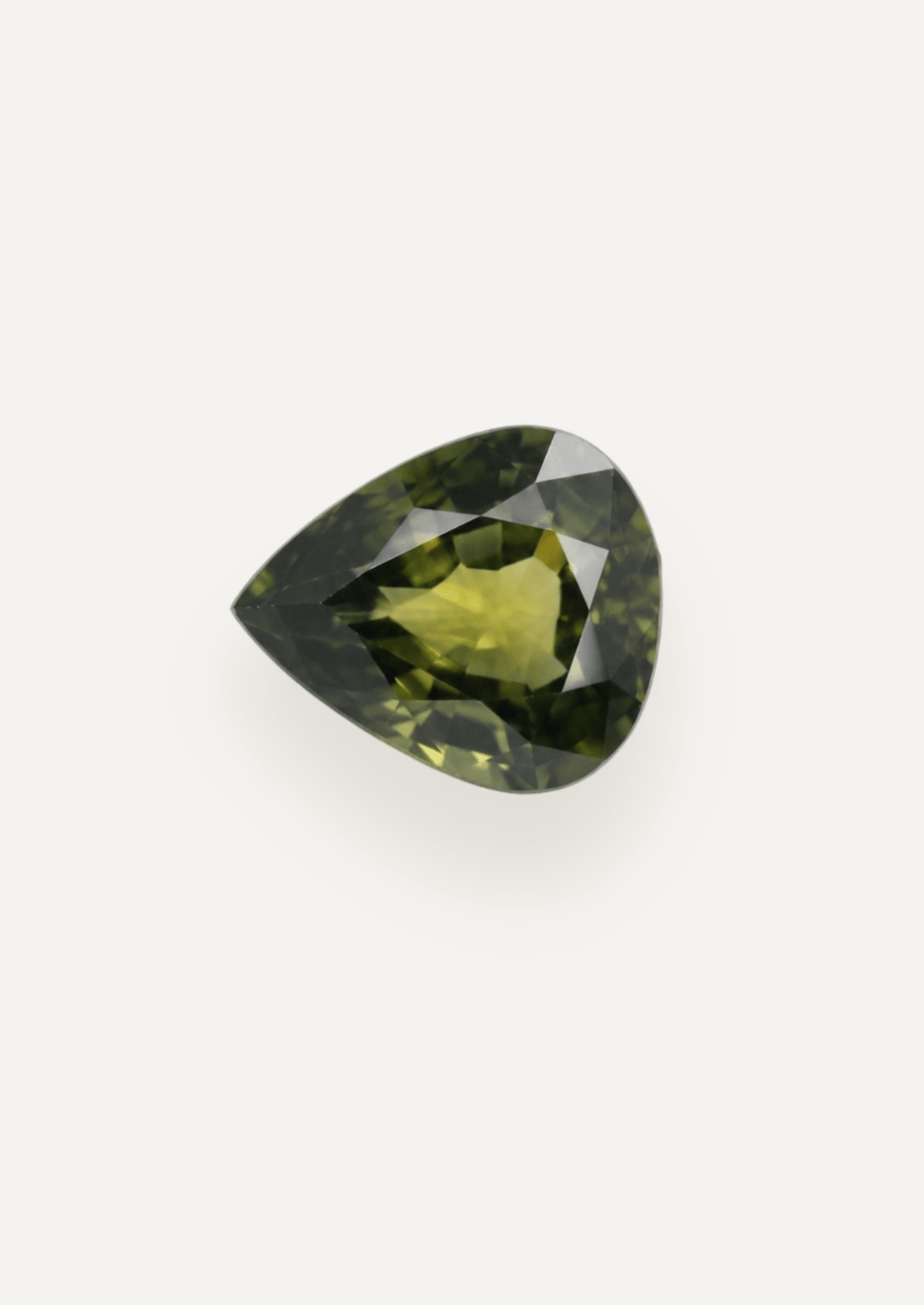 2.85ct Queensland Green Parti Pear Cut Sapphire - Molten Store