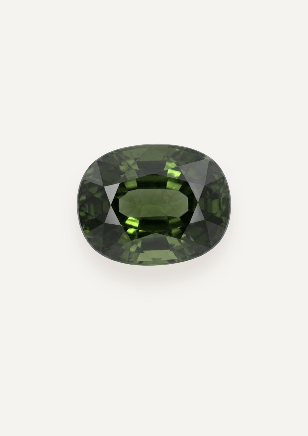 2.96ct Queensland Green Parti Oval Cut Sapphire - Molten Store