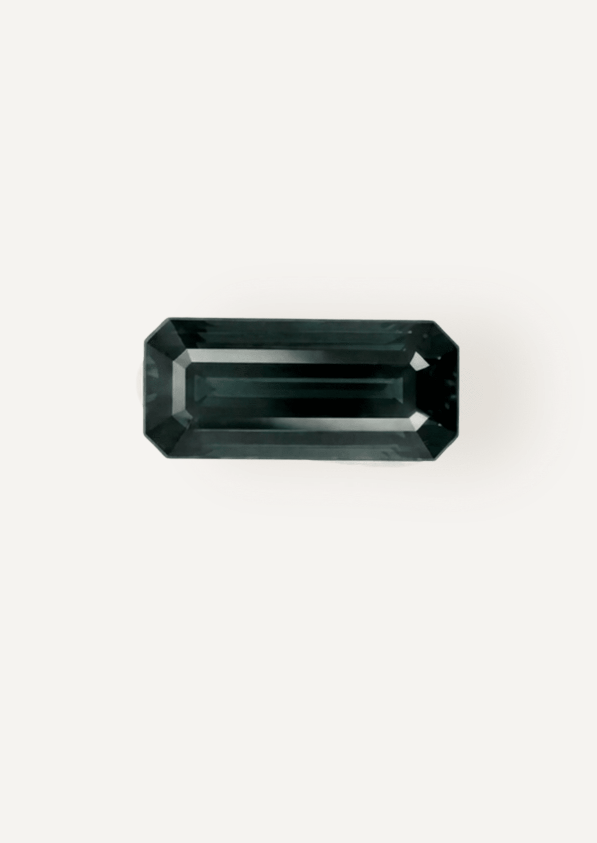 2.98ct Australian Green Parti Emerald Cut Sapphire - Molten Store