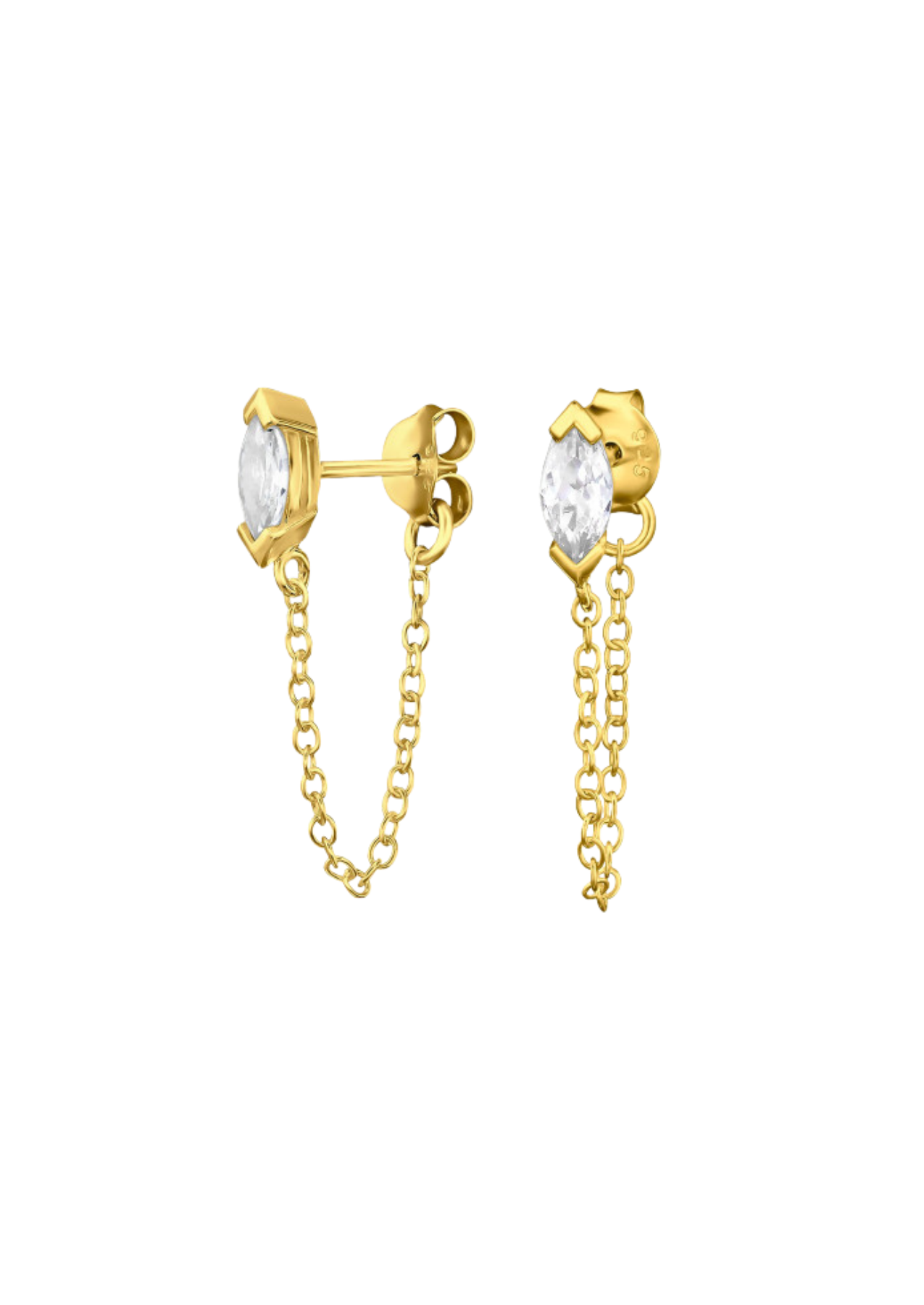 The Love Letter 14ct Gold Vermeil Hoop Earrings