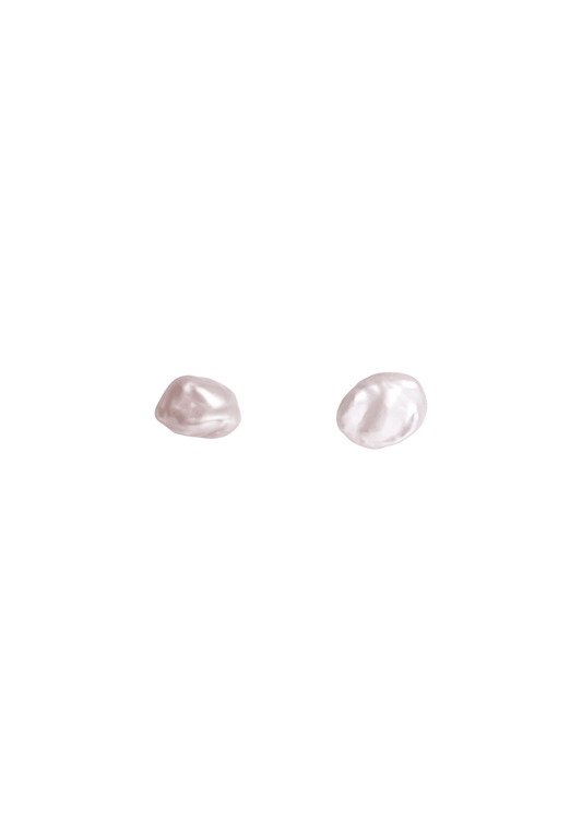 The Dreamy Pearl 14ct Gold Vermeil Stud Earrings - Molten Store
