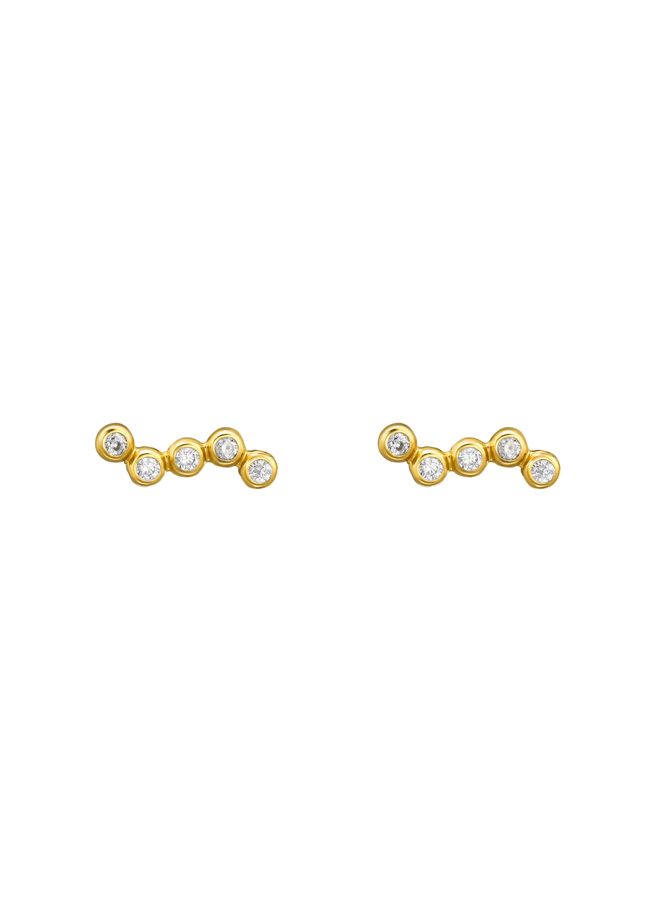 The Sunshine Pearl 14ct Gold Vermeil Huggies