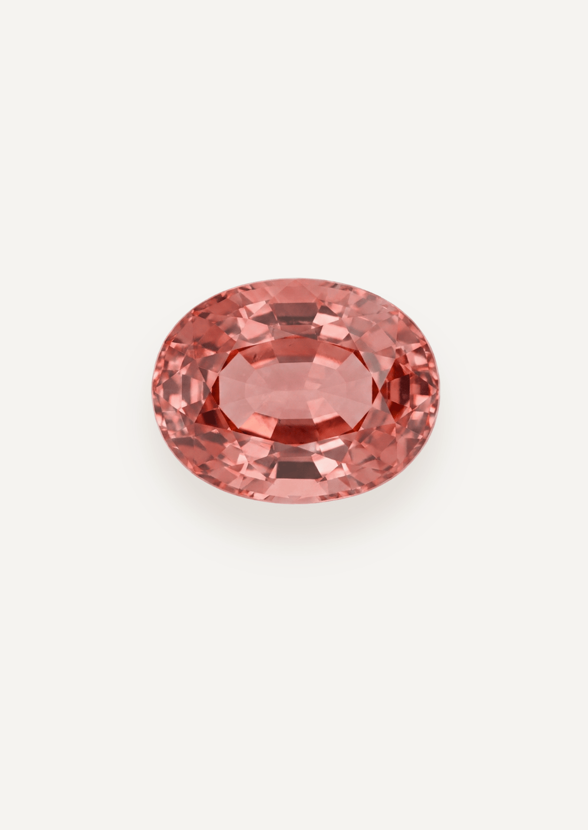 6.42ct Padparadscha Peach Colour Oval Cut Tourmaline - Molten Store