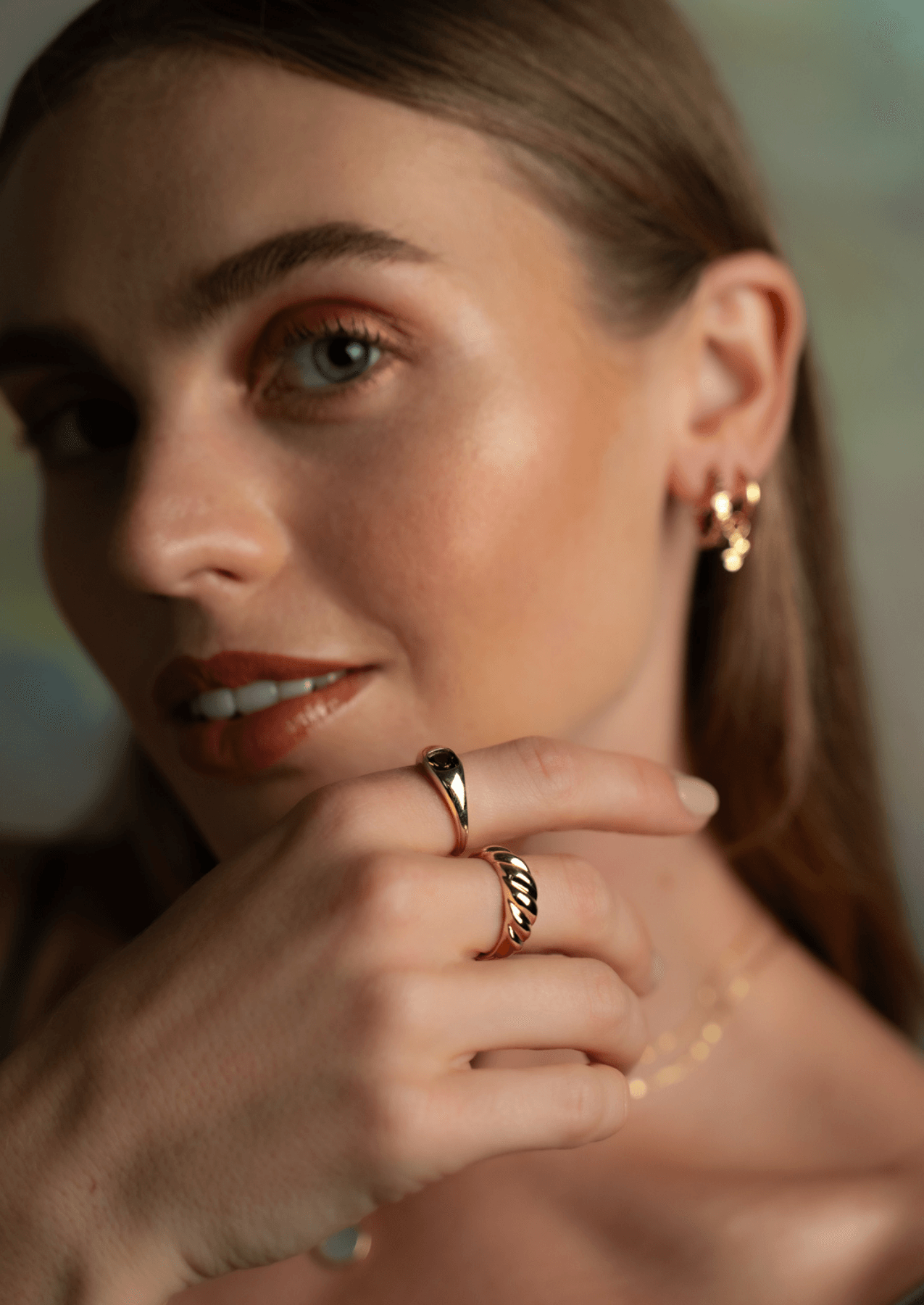 The Croissant 14ct Gold Vermeil Signet Ring