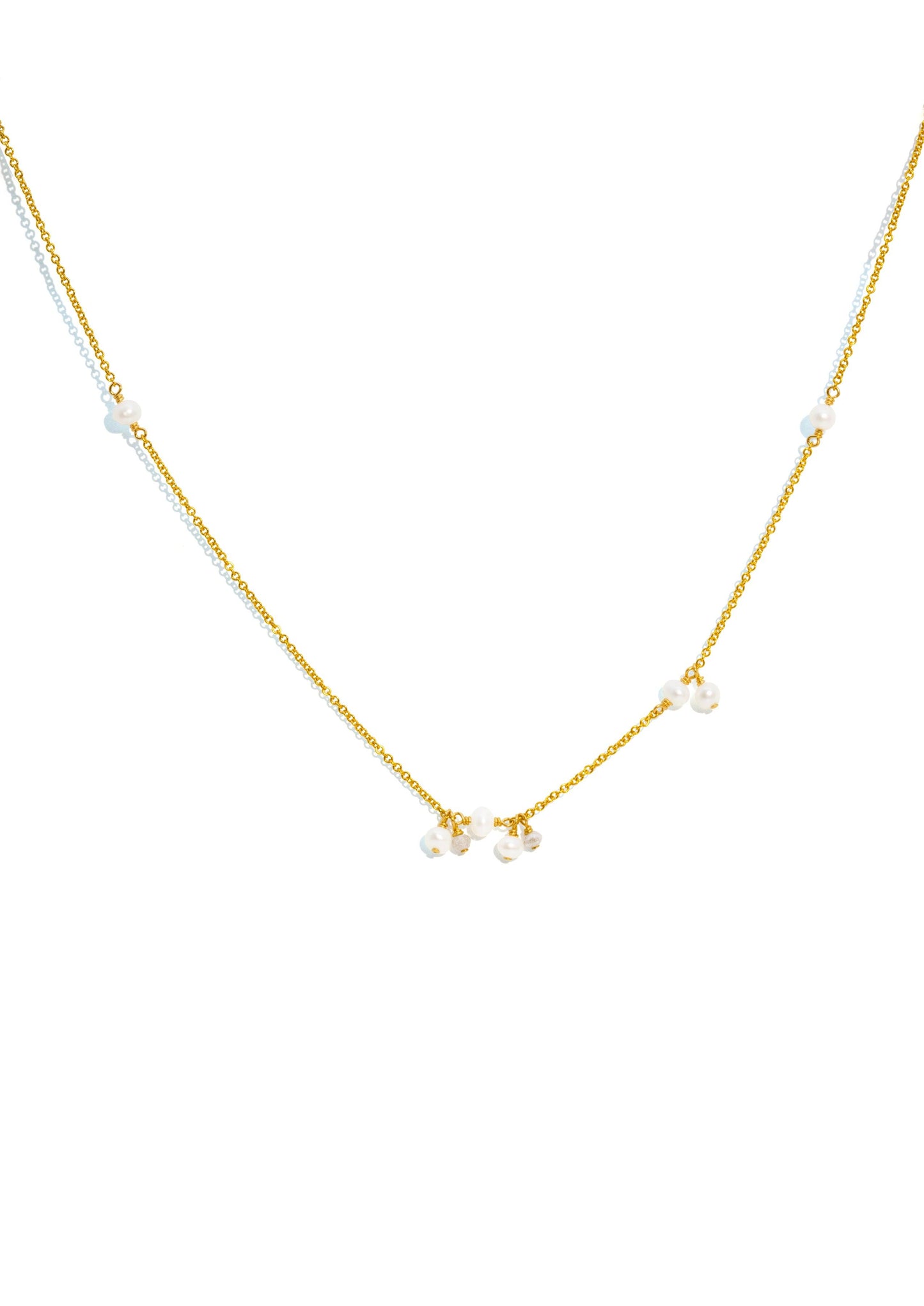 The Gold Petrichor Salt & Pepper Diamond Necklace