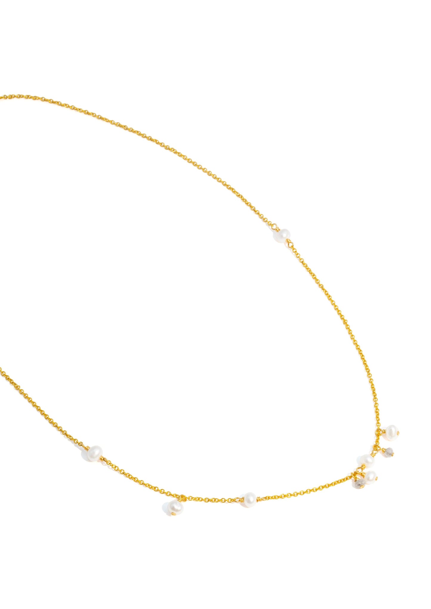 The Gold Petrichor Salt & Pepper Diamond Necklace