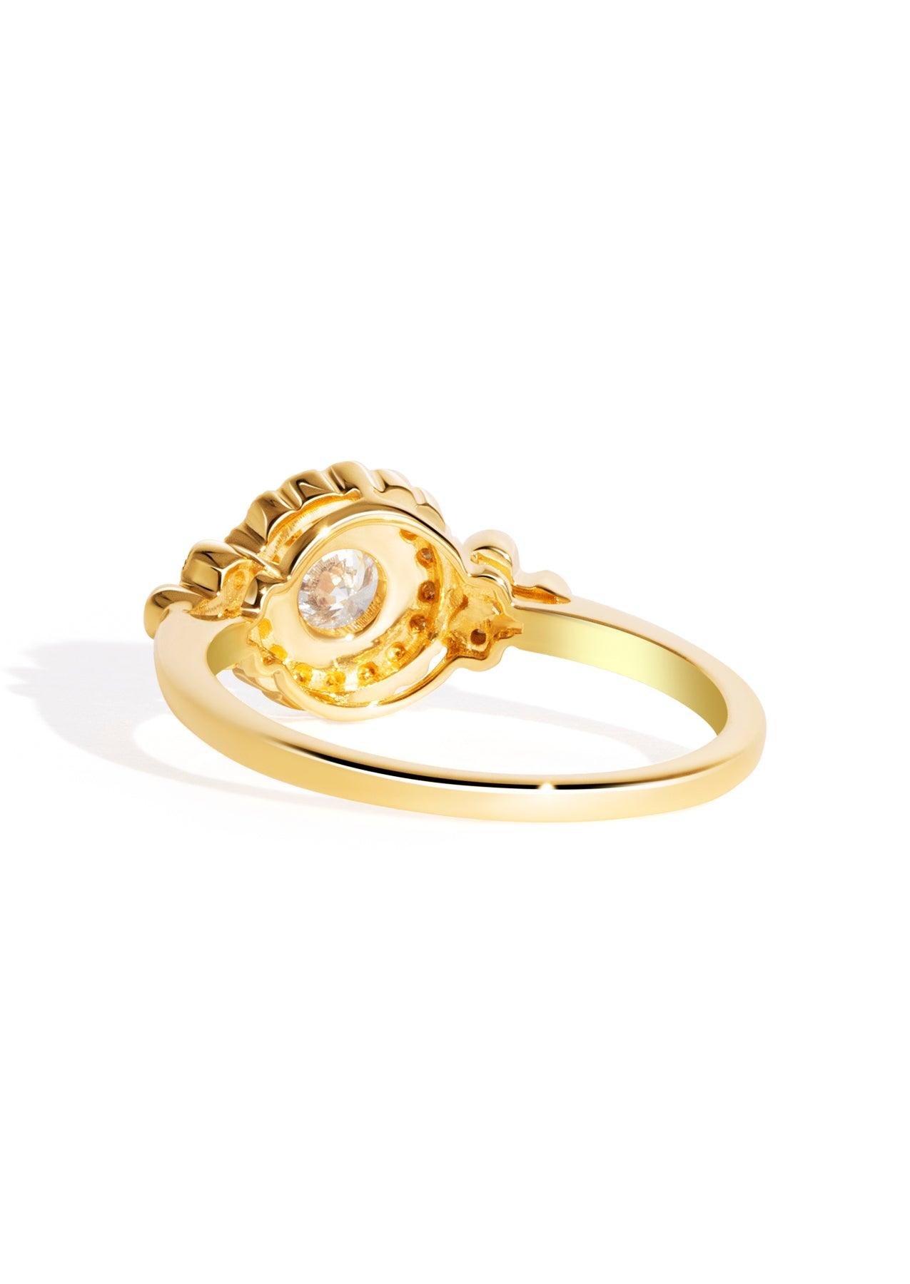 The Cosima Ring with 0.57ct Round Cultured Diamond - Molten Store