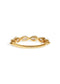 The Half Pirouette Cultured Diamond 9ct Yellow Gold Band