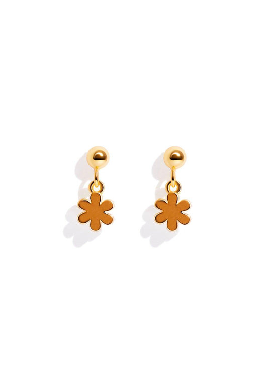 The Flower Child 14ct Gold Vermeil Drop Earrings - Molten Store