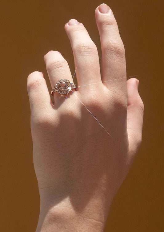 The Madeline 0.9ct Pale Pink Morganite Ring - Molten Store