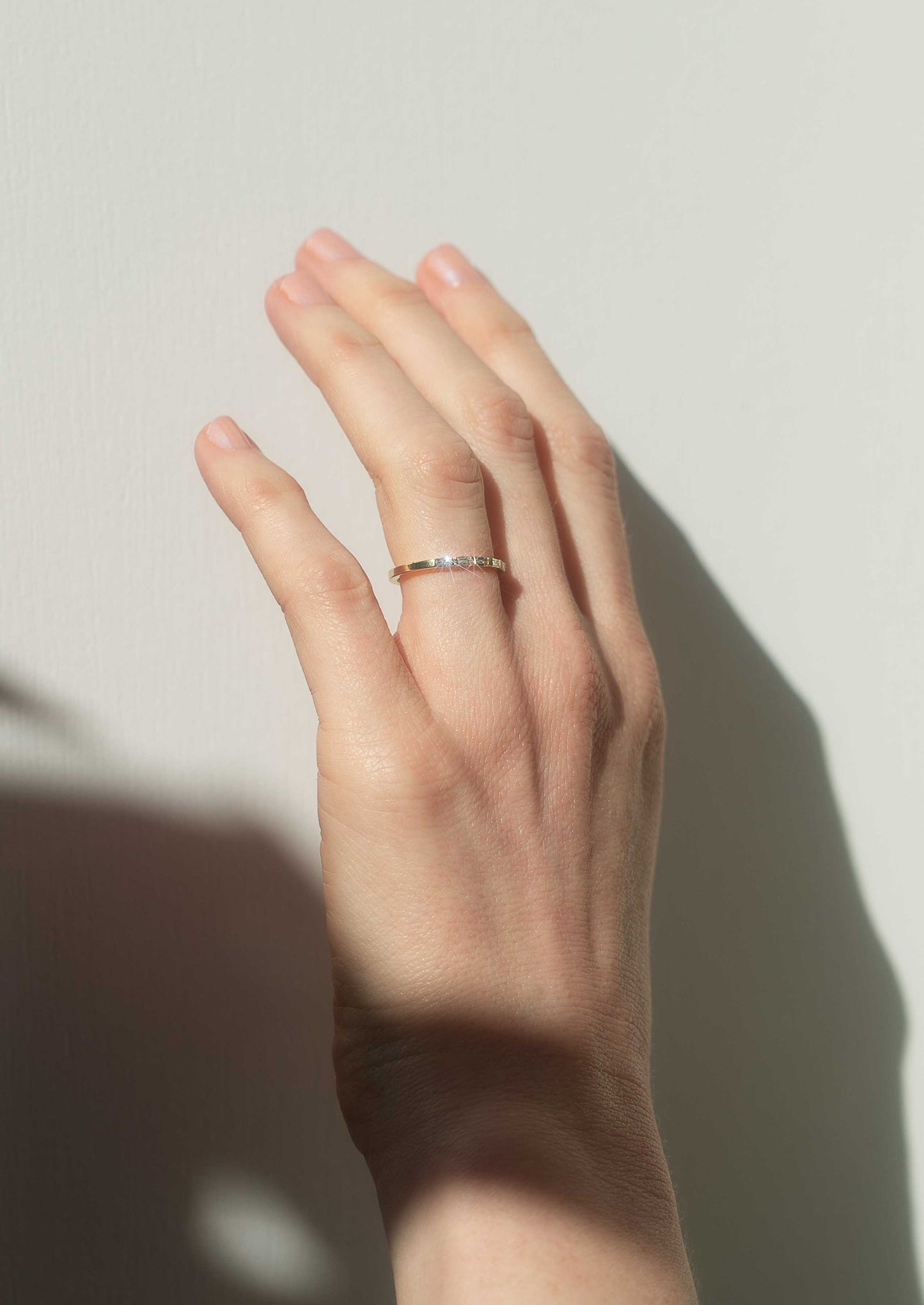 The Baguette Diamond 18ct White Gold Band
