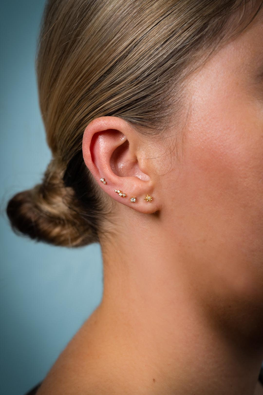 The Moonrise Topaz Stud Earrings