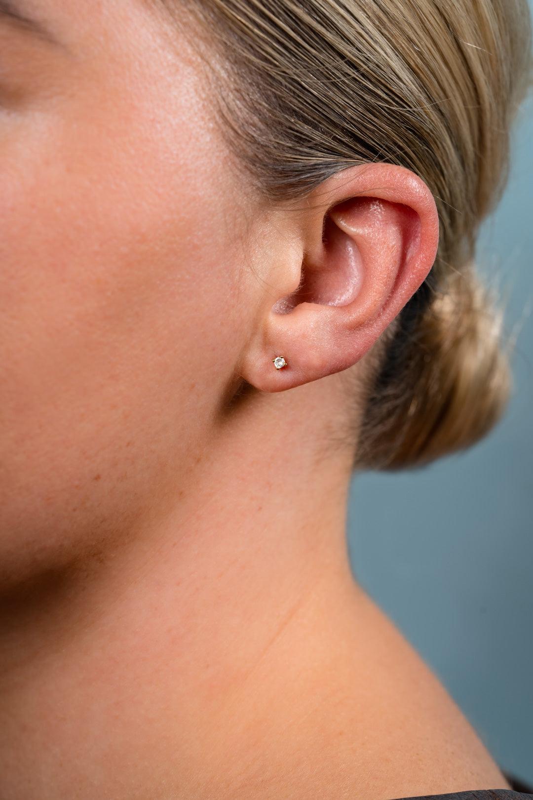 The Moonrise Topaz Stud Earrings