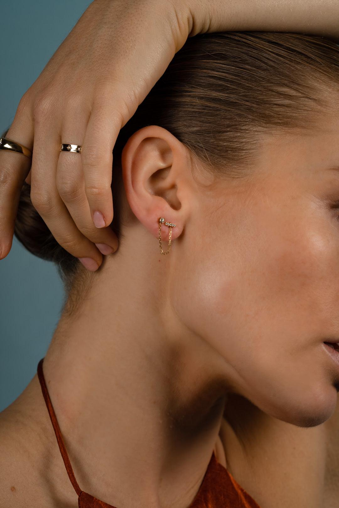 The Moonrise Topaz Stud Earrings