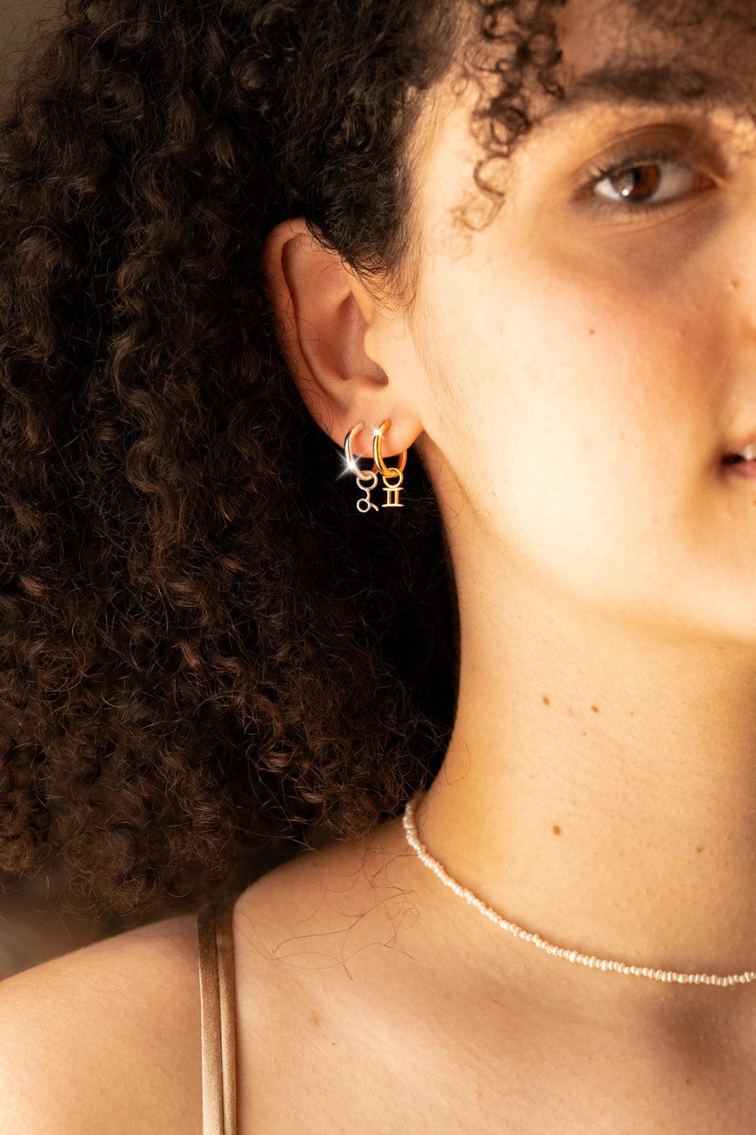 The Gold Zodiac Earring Charm