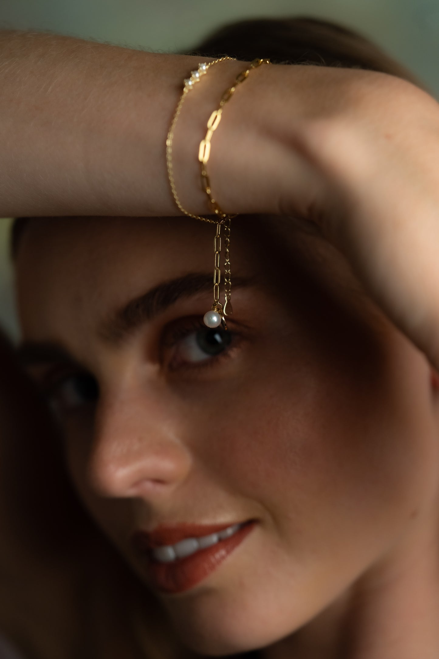 The Pearl Corsage 14ct Gold Vermeil Bracelet