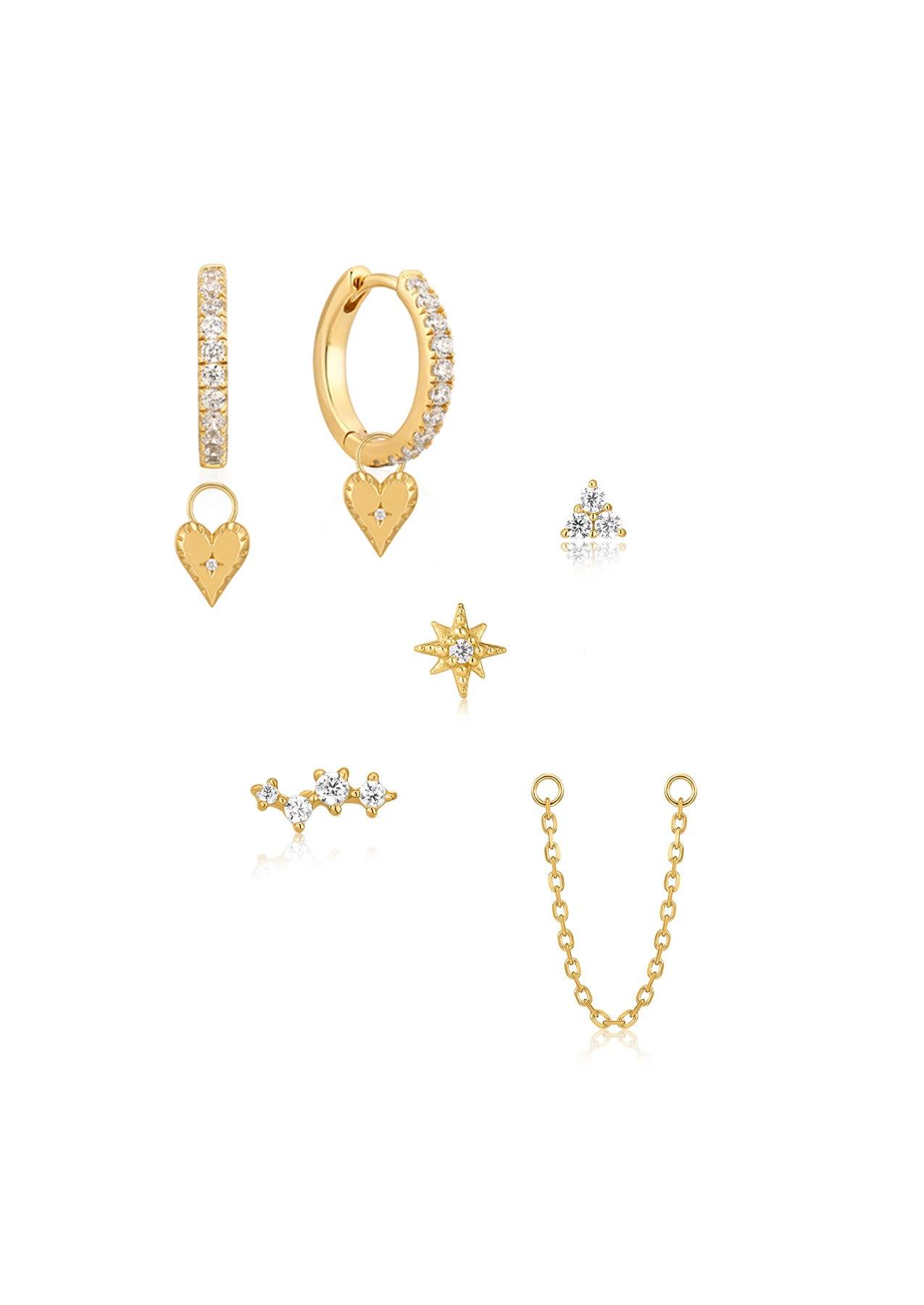 The Starry-Eyed Earring Stack