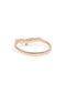 The Petal Diamond Curved Rose Gold Band