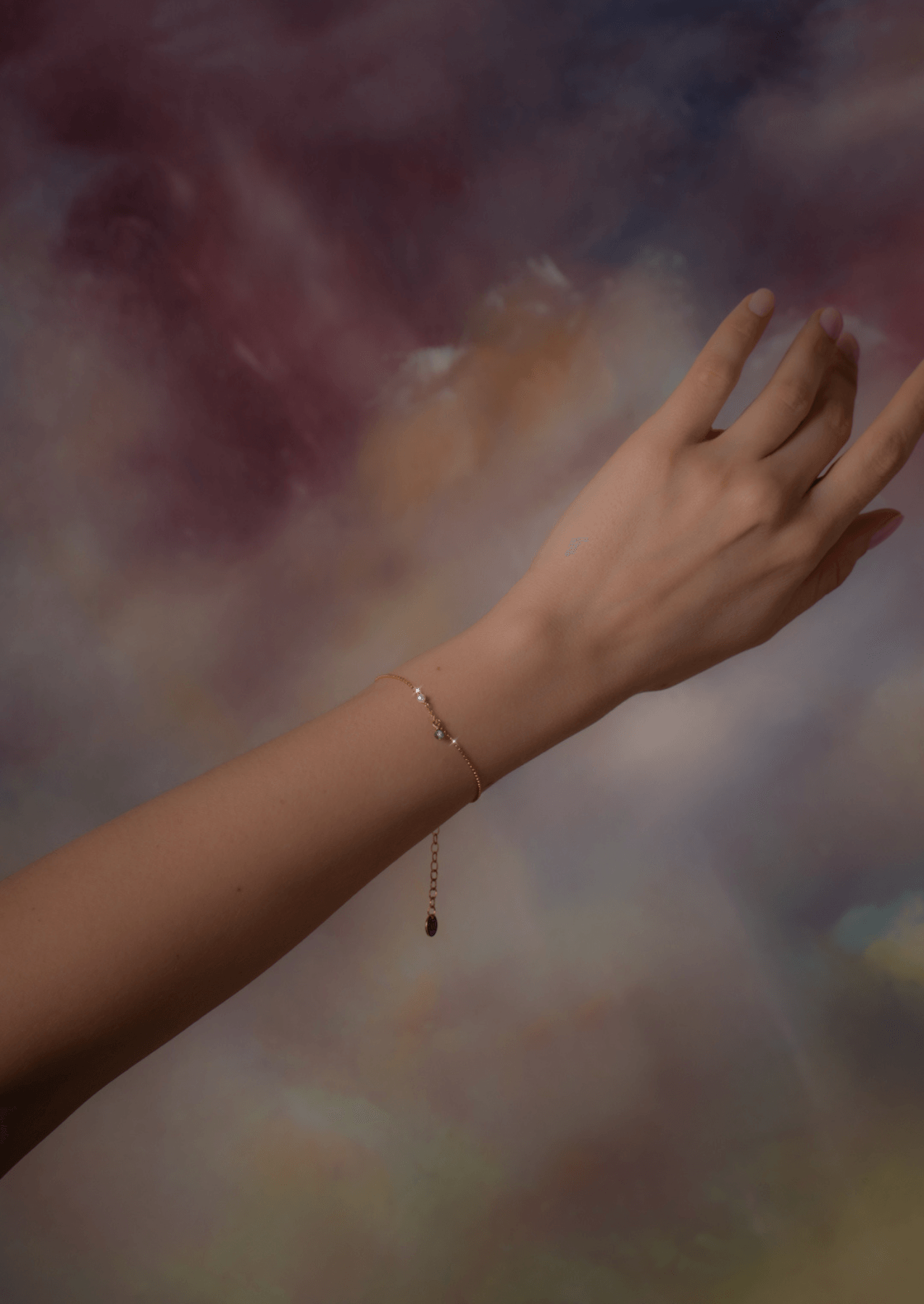 The Gold Petrichor Aquamarine Bracelet