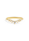 The Petal Diamond Curved Yellow Gold Band