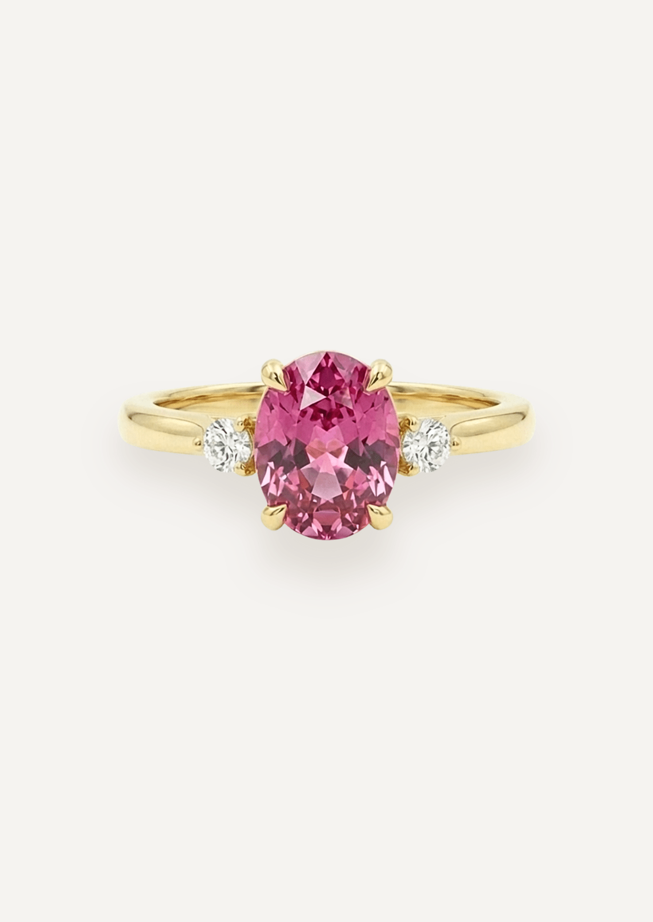 The Ada Ring with 2.5ct Oval Cut Spinel - Molten Store