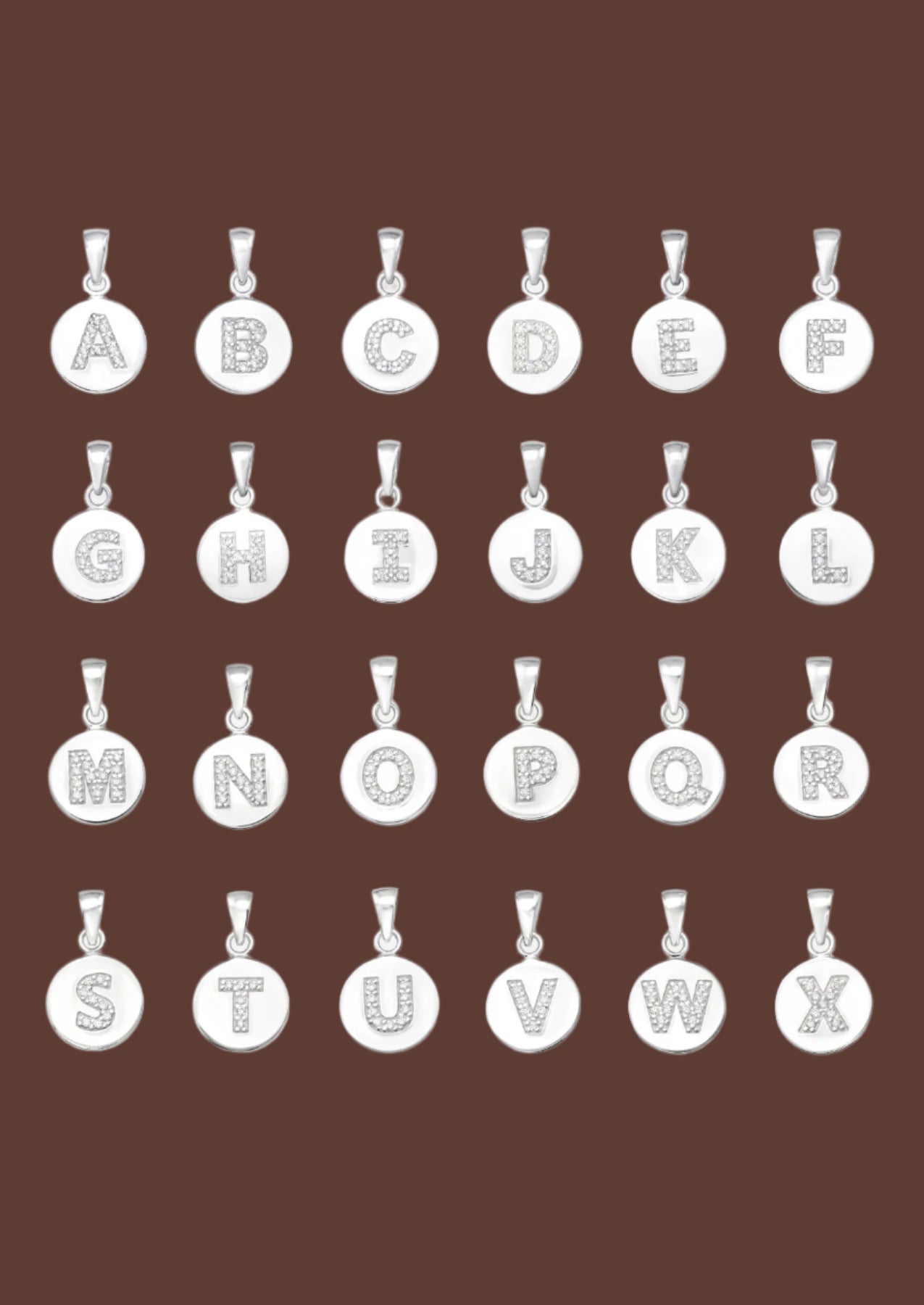 The Charmed Letter Sterling Silver Pendant - Molten Store