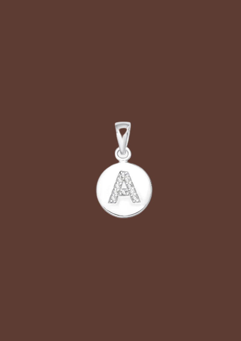 The Charmed Letter Sterling Silver Pendant