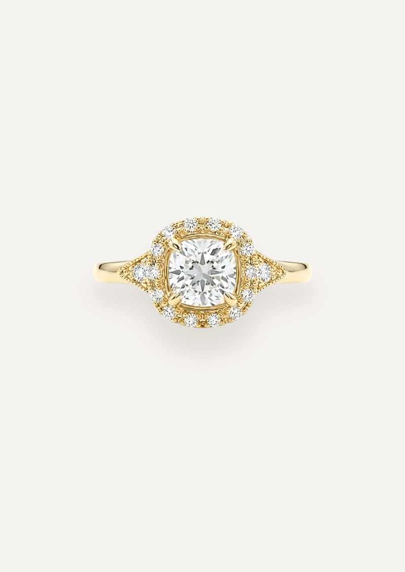 The Eliza Halo Ring - Molten Store