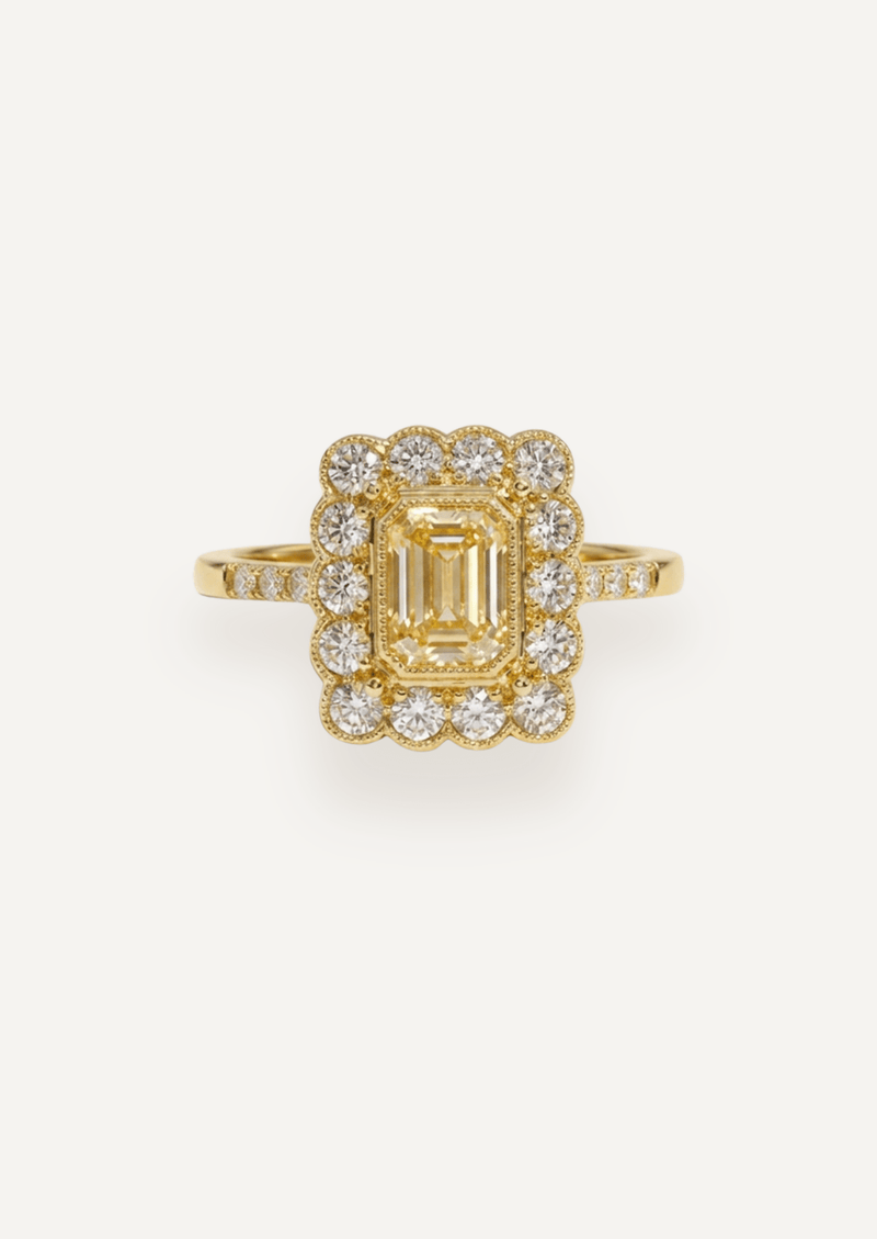 The Elodie Ring with Yellow Diamond