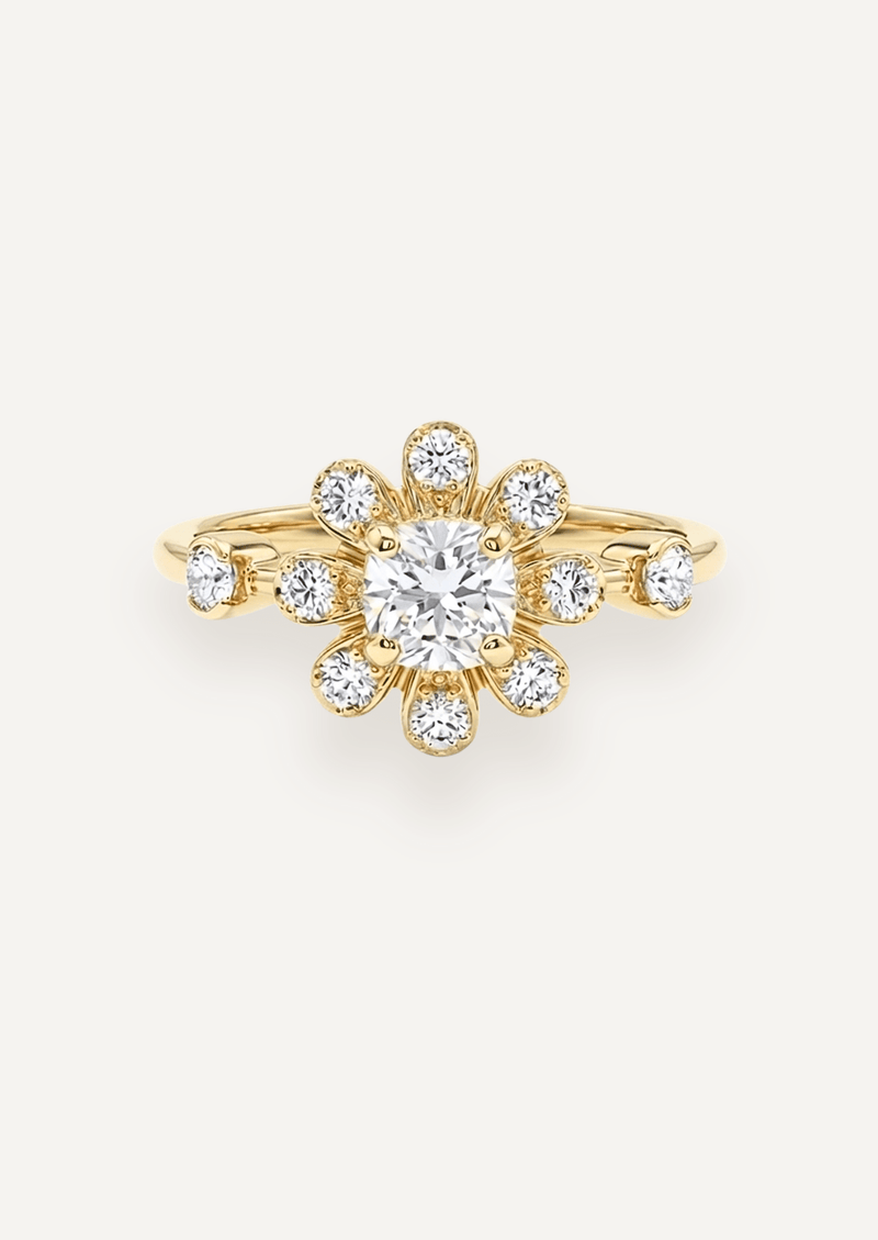The Flora Halo Ring - Molten Store