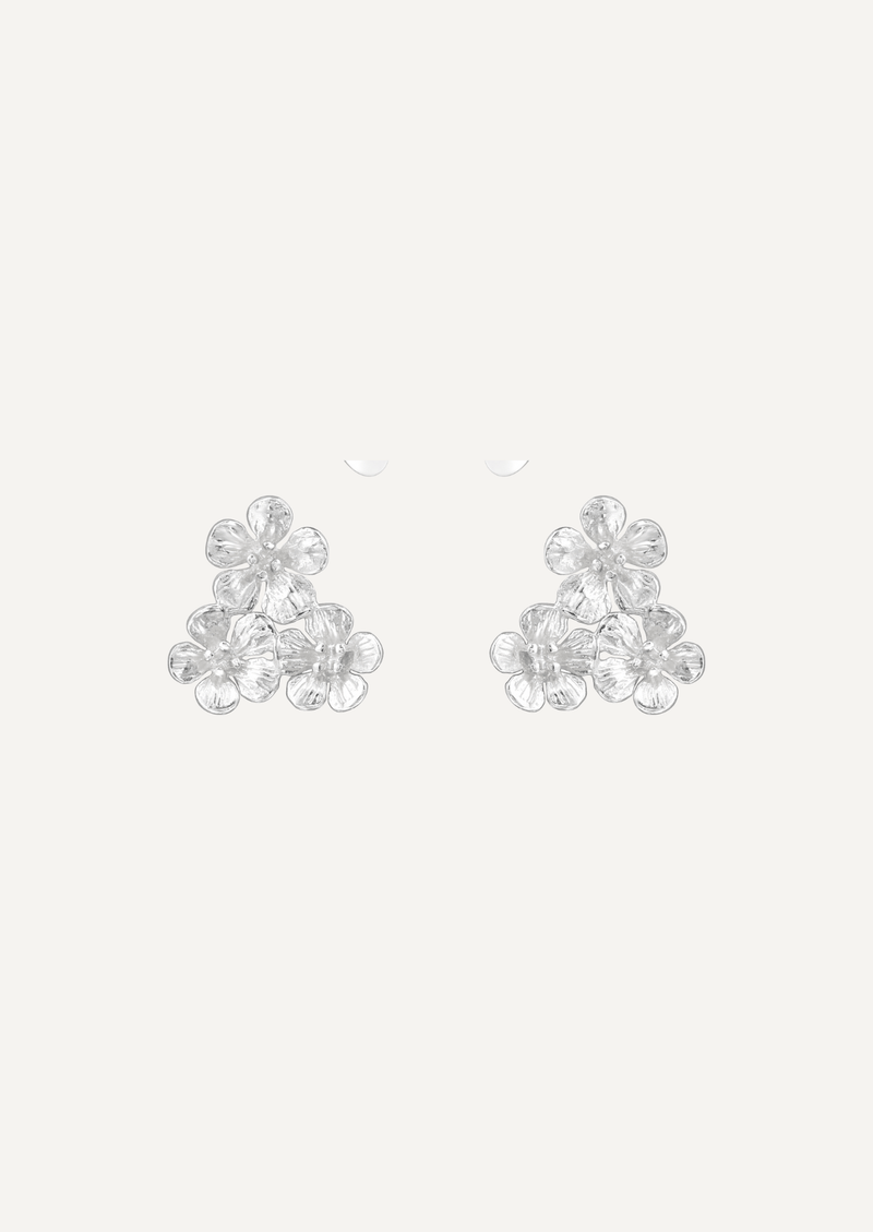 The Floret Sterling Silver Stud Earrings